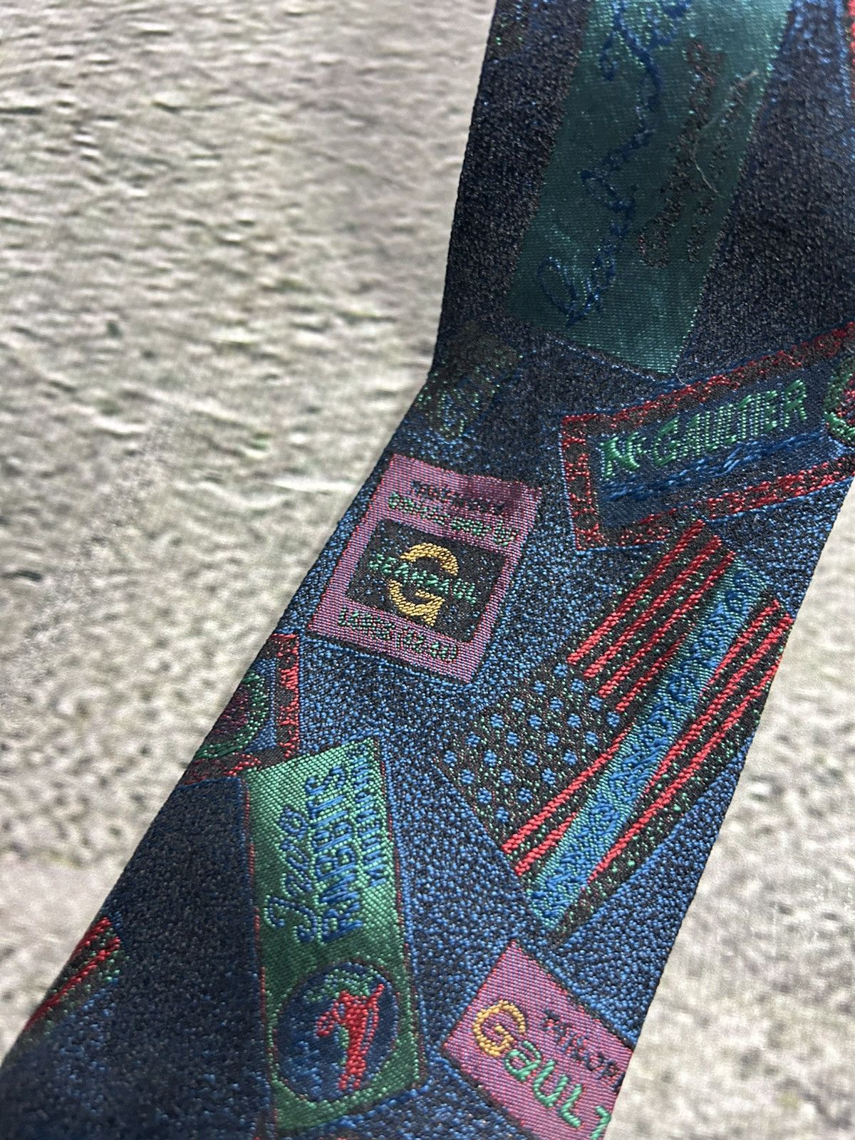 Jean Paul Gaultier Jean Paul Gaultier tie silk vintage avant garde Size ONE SIZE - 4 Thumbnail