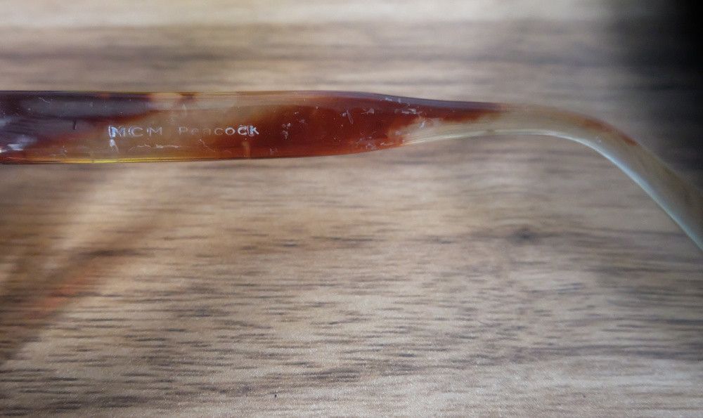 MCM Vintage MCM Peacock Glasses Brown Speckled Size ONE SIZE - 3 Thumbnail