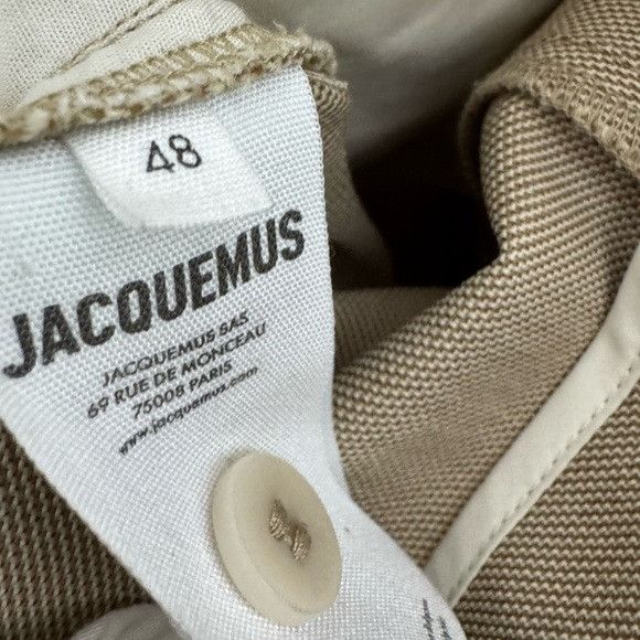 Jacquemus Jacquemus Wool-Blend Flat-Front Pants Beige Men’s 48/US 32 Size US 32 / EU 48 - 6 Thumbnail