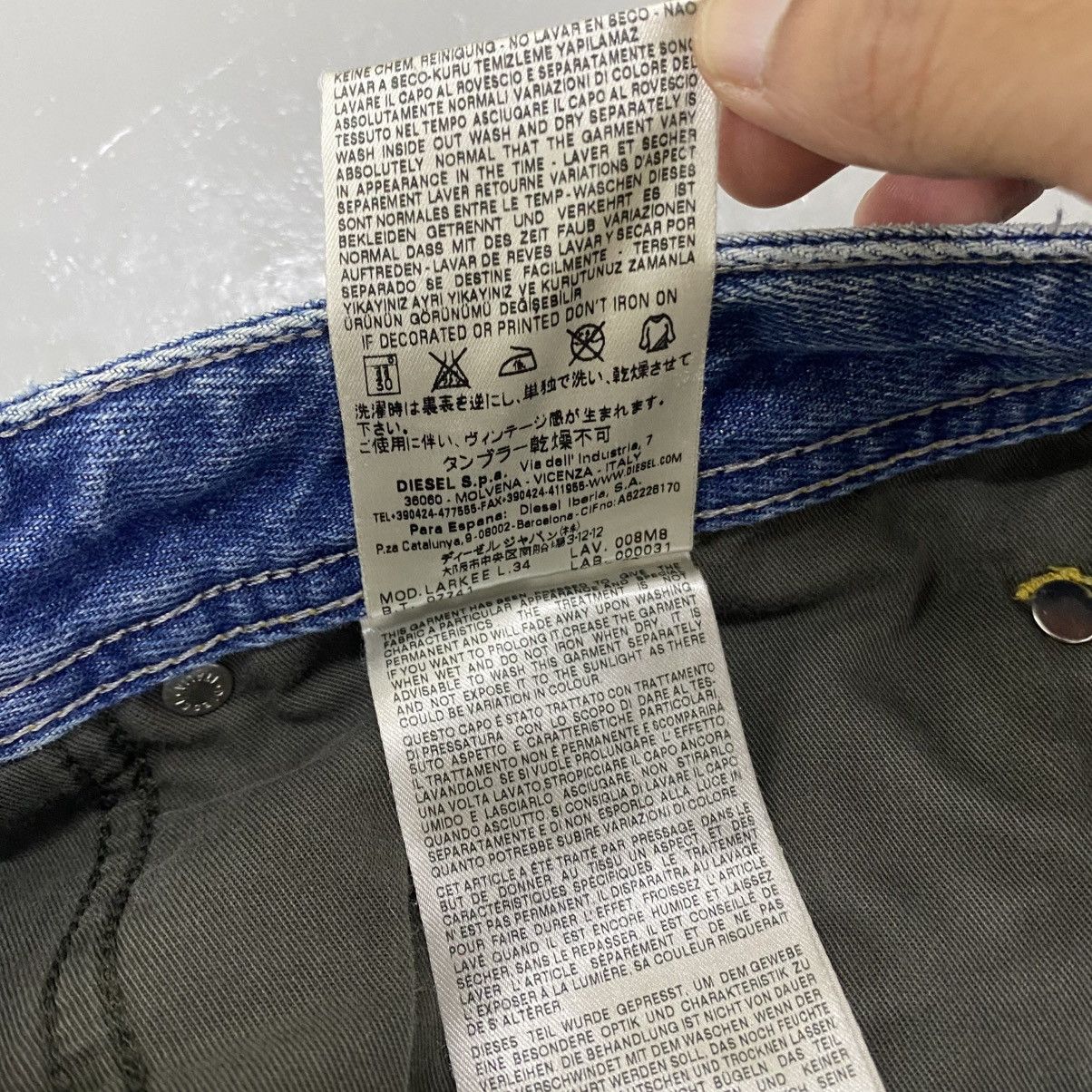 Diesel Diesel Light Blue Wash Jeans Size US 34 / EU 50 - 11 Thumbnail