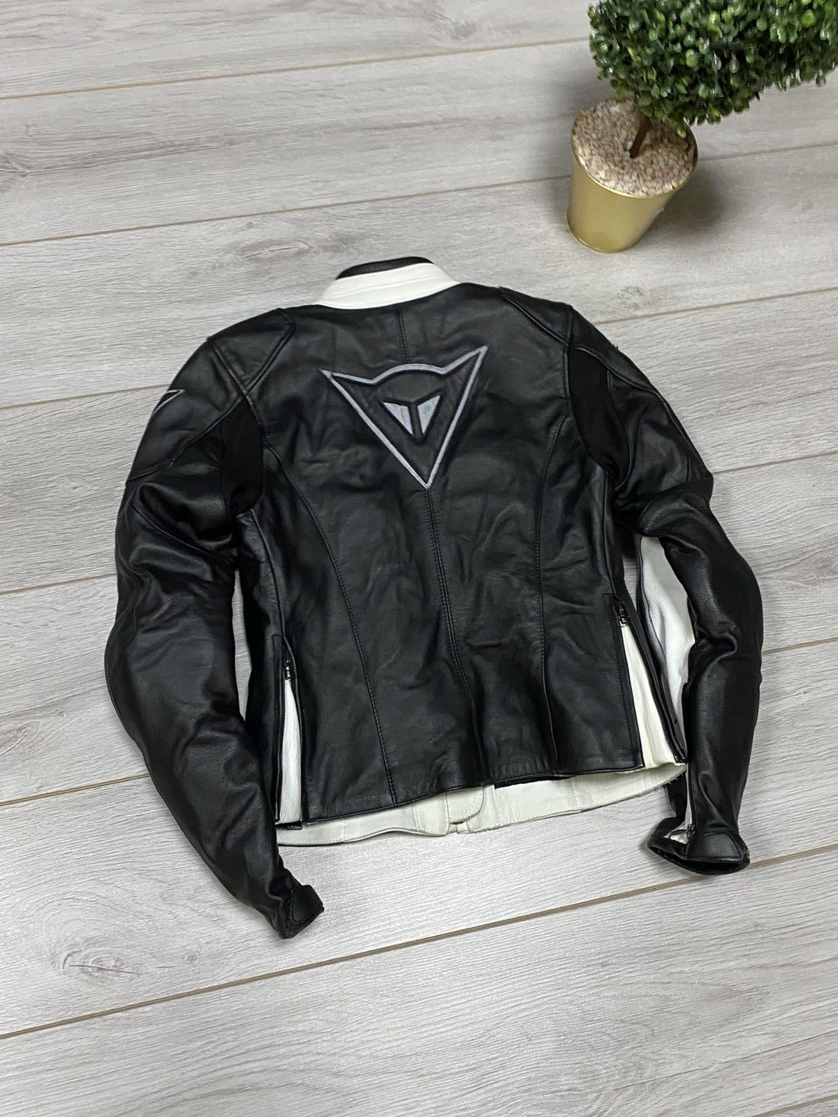 Dainese Dainese Yohji style leather big logo zip protection jacket Size S / US 4 / IT 40 - 5 Thumbnail