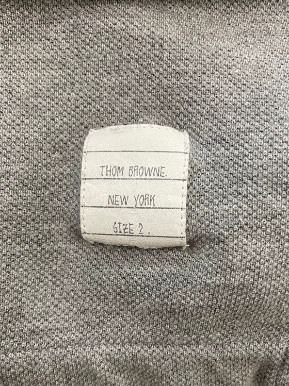 Thom Browne Thom browne Gray back color stripe Polo short sleeves 2504- Size US M / EU 48-50 / 2 - 5 Thumbnail
