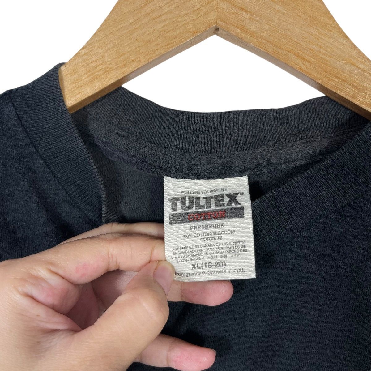 Tultex Vintage Samurai Boy Love Is All Graphic T-Shirt Black Tultex Size US XL / EU 56 / 4 - 3 Thumbnail