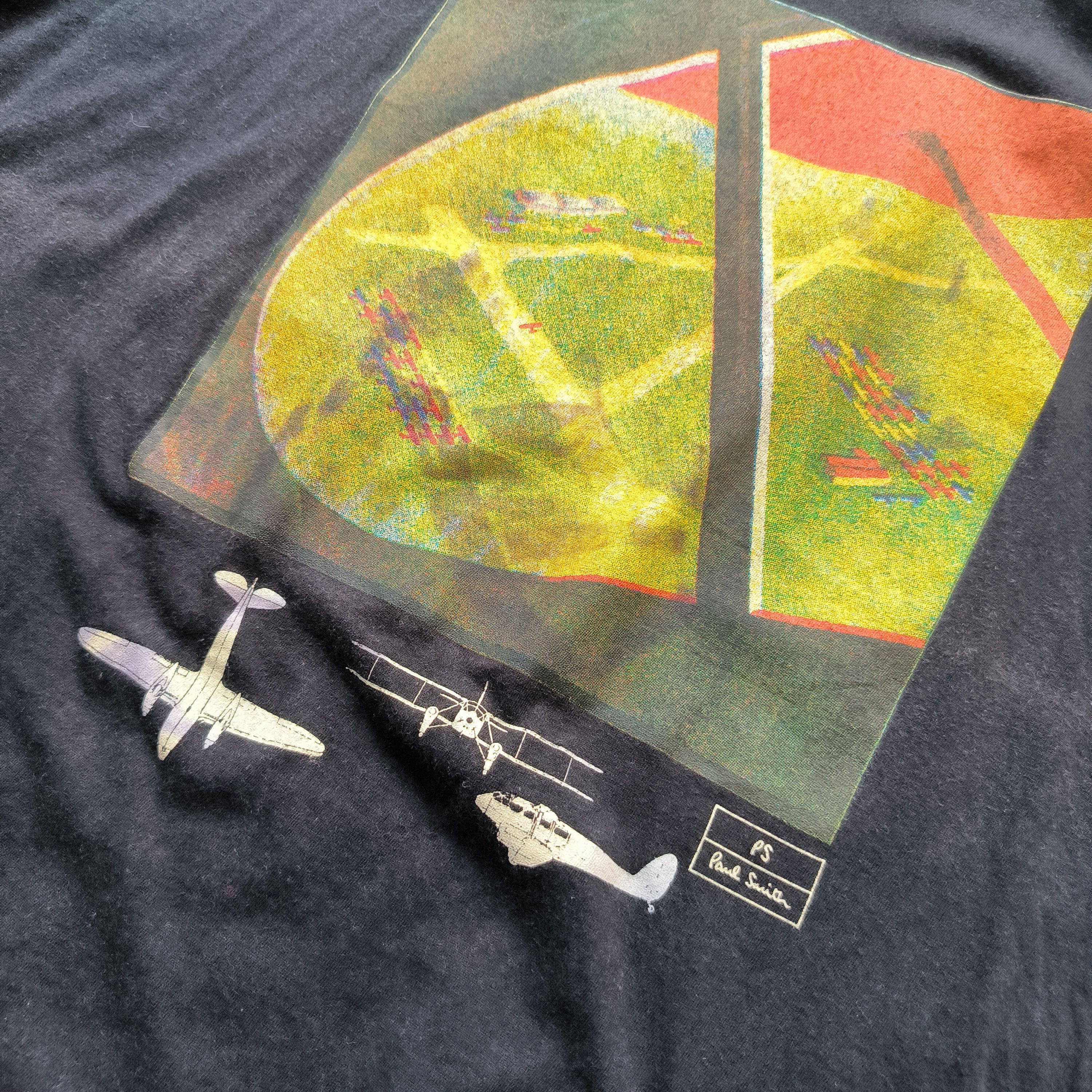 Paul Smith Vintage 1990s Paul Smith Air Plane Tee Size US L / EU 52-54 / 3 - 2 Thumbnail