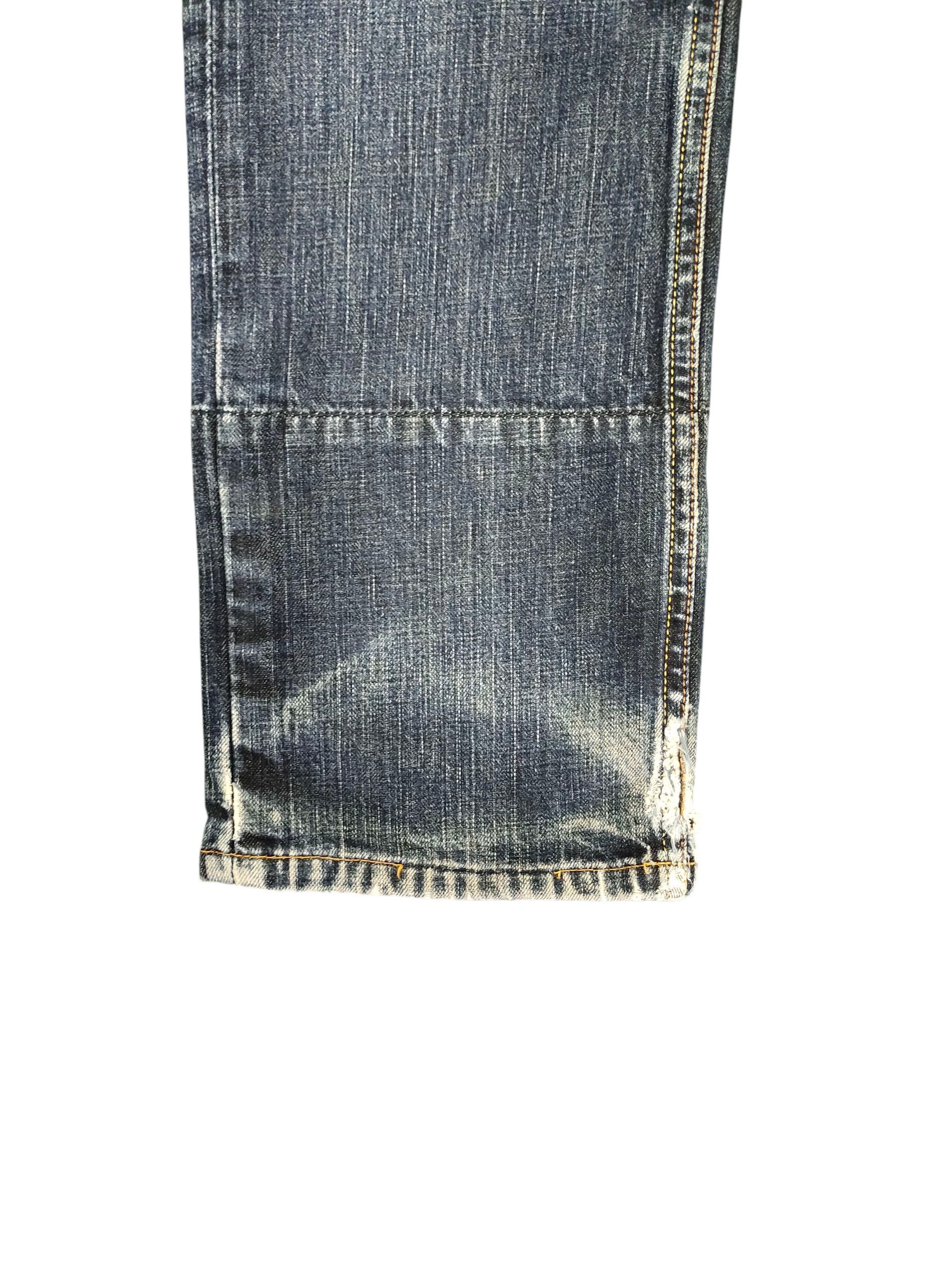 Kapital Vintage Levis 511 Slim Jeans - Distress Faded Grunge Denim Size US 32 / EU 48 - 6 Thumbnail