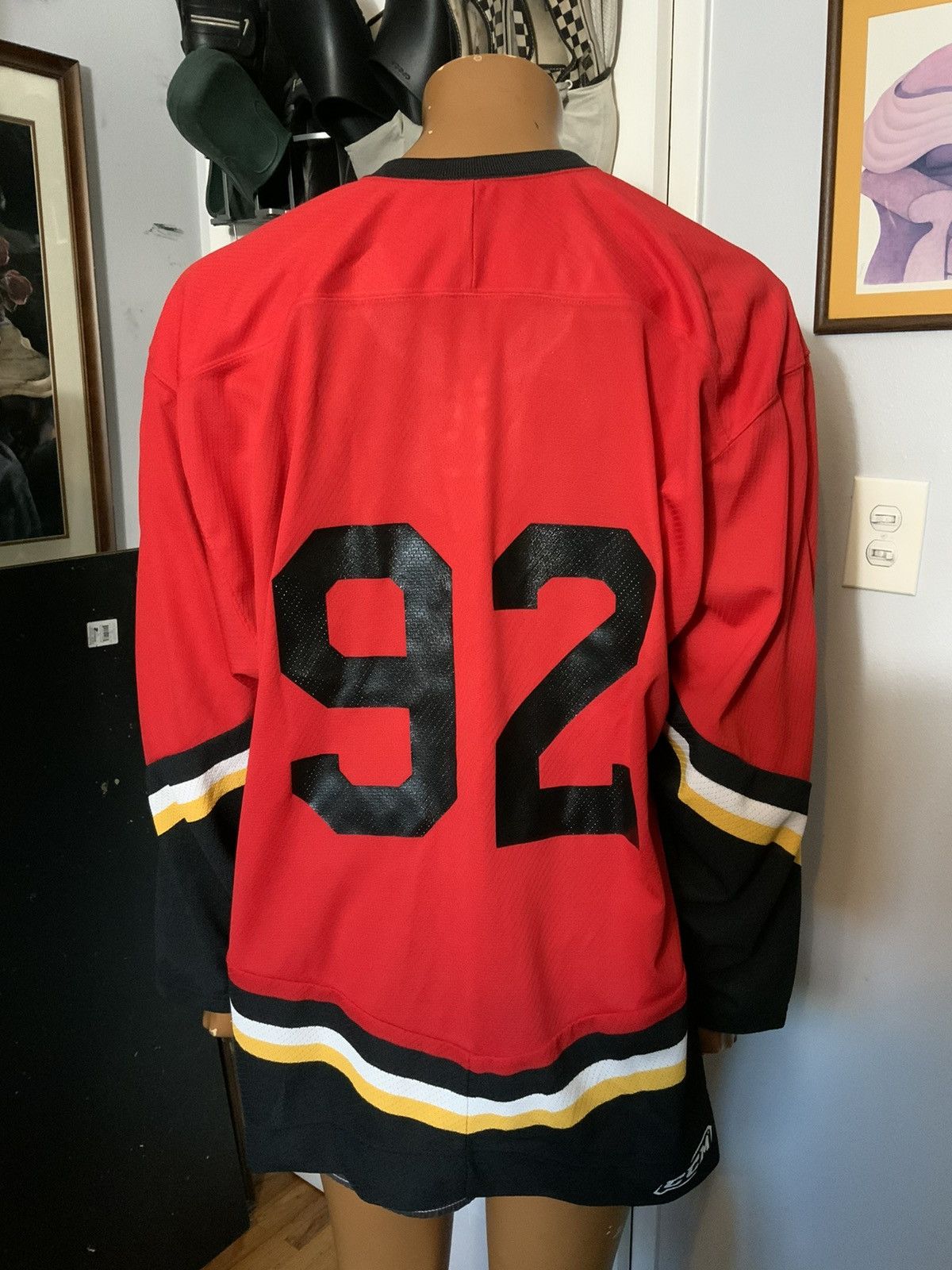 Ccm × NHL × Vintage Vintage CCM Pro Mesh Tie Lace Up NHL ECHL Hockey Jersey Size US XL / EU 56 / 4 - 10 Thumbnail