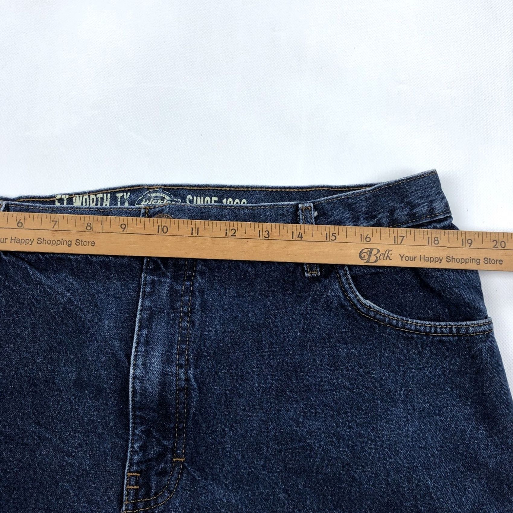 Dickies Dickies Jeans 38x32 Relaxed Fit Flannel Lined Dark Wash Blue Denim Shirt? Size US 38 / EU 54 - 7 Thumbnail