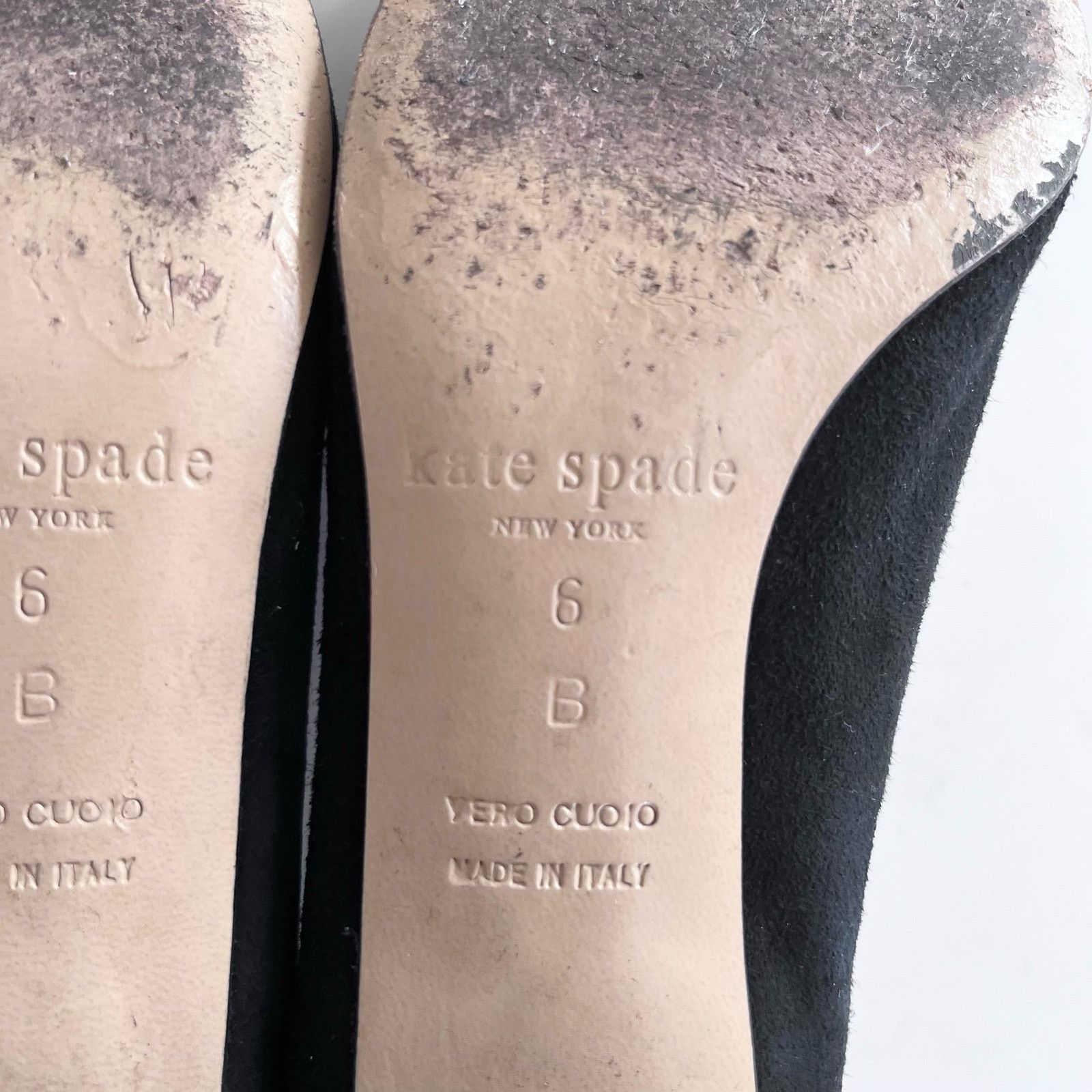 Kate Spade Kate Spade New York Danika Too Black Suede Jeweled Mid Heel Size US 6 / IT 36 - 4 Thumbnail