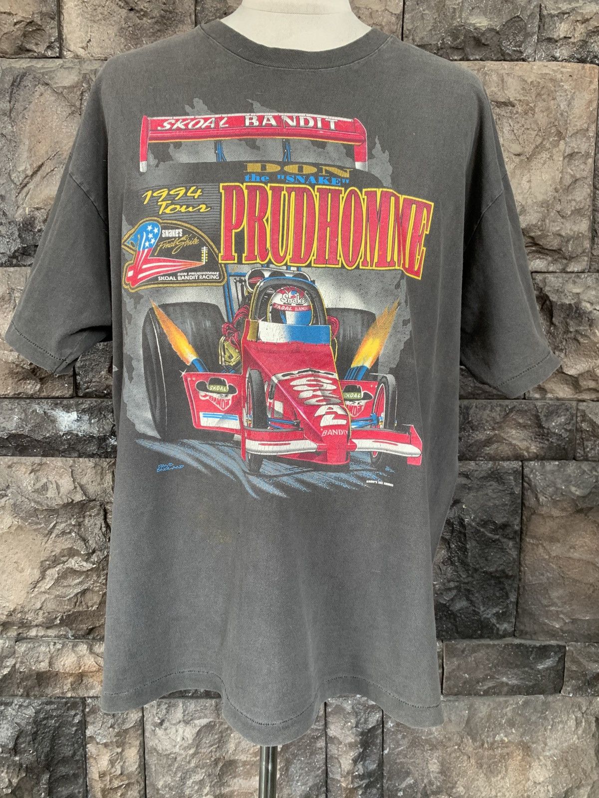 Formula 1 × Vintage Vintage 90s Skoal Bandit Mac Racing Tour T shirt Size US XL / EU 56 / 4 - 1 Thumbnail