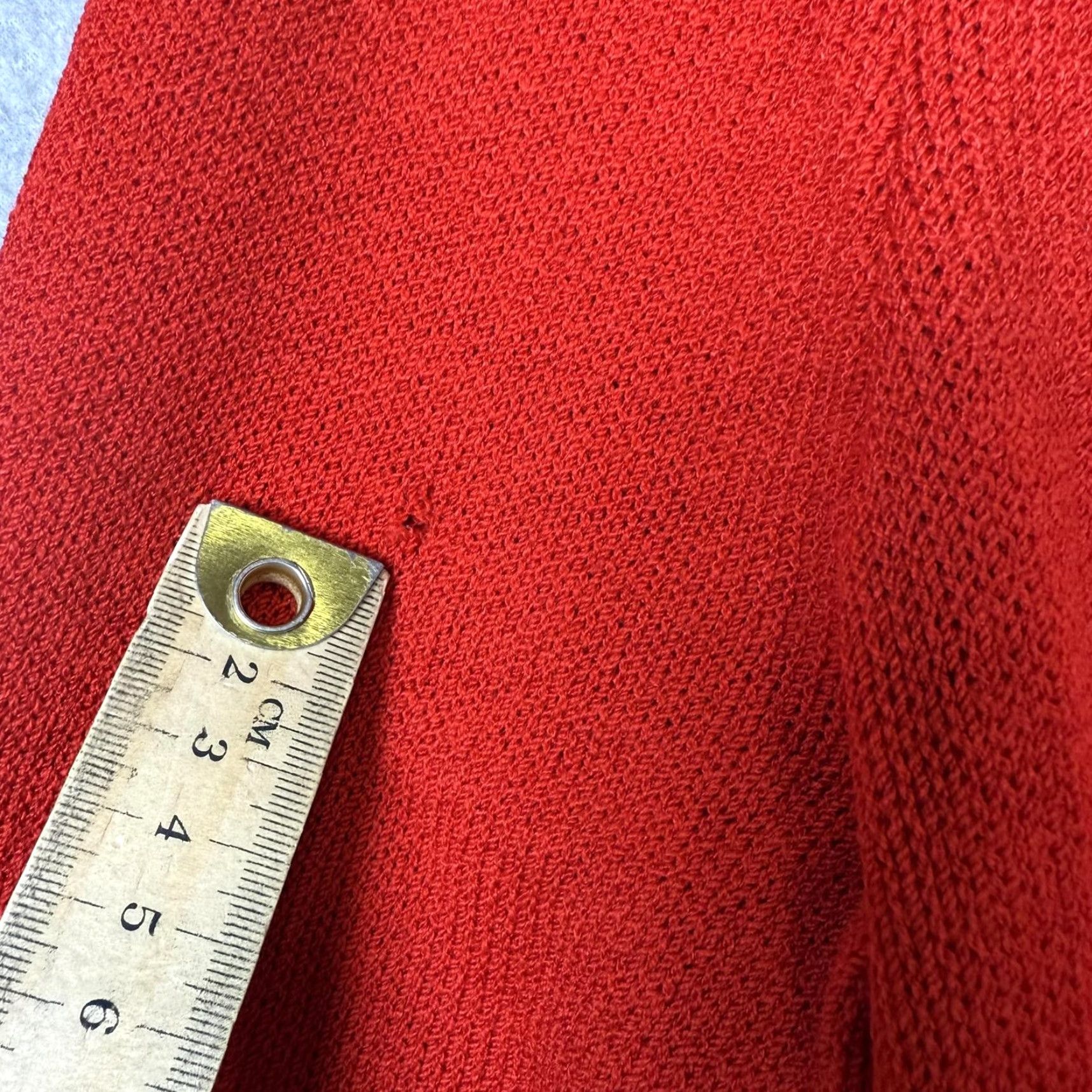 Vintage VINTAGE St John Marie Grey Women's 14 Red A-Line Dress Sweater USA PLUS Knee Length Womens Mens? Size XL / US 12-14 / IT 48-50 - 3 Thumbnail