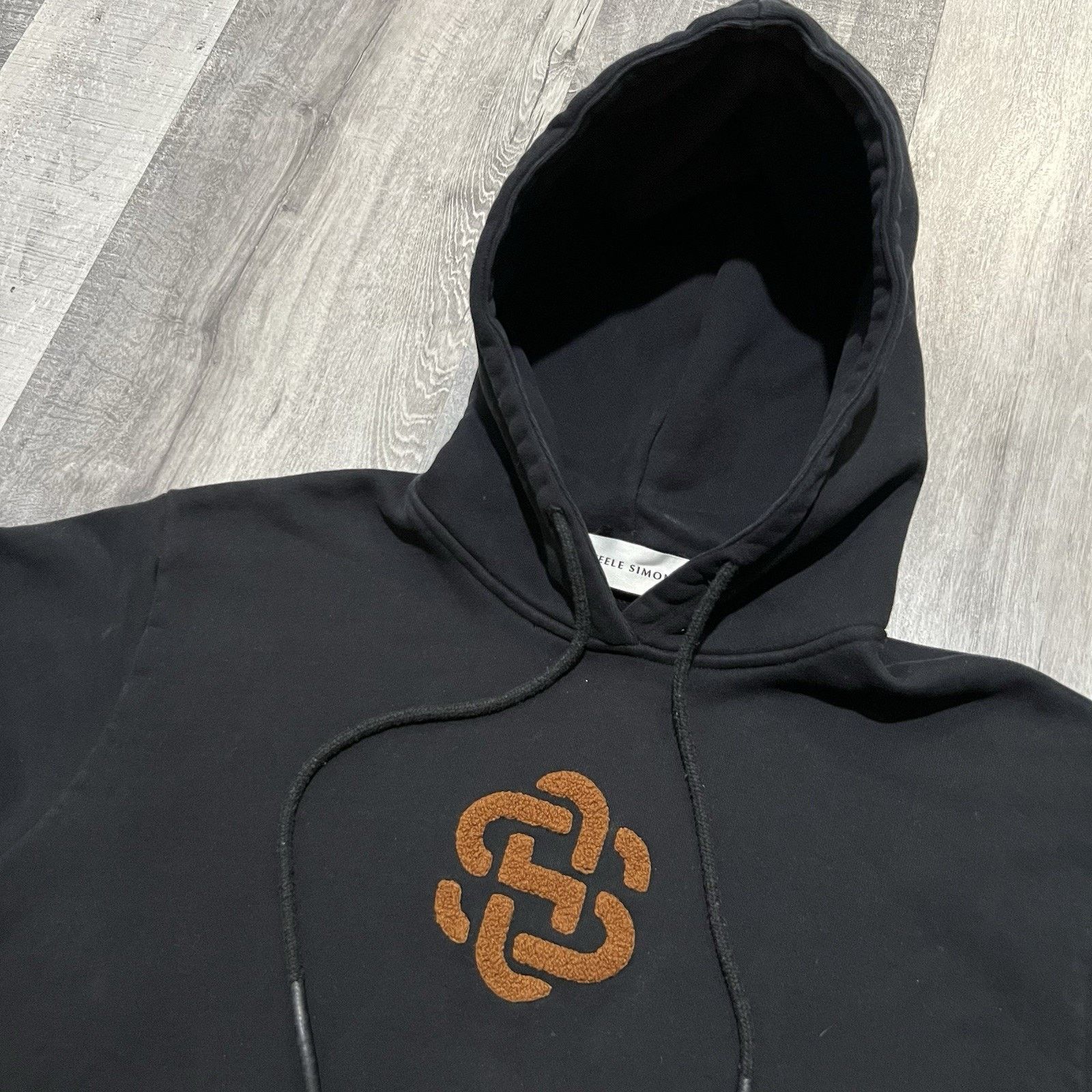 Vintage Steele Simons Black Heavy Cotton USA Luxury Men's Hoodie L Size US L / EU 52-54 / 3 - 2 Thumbnail