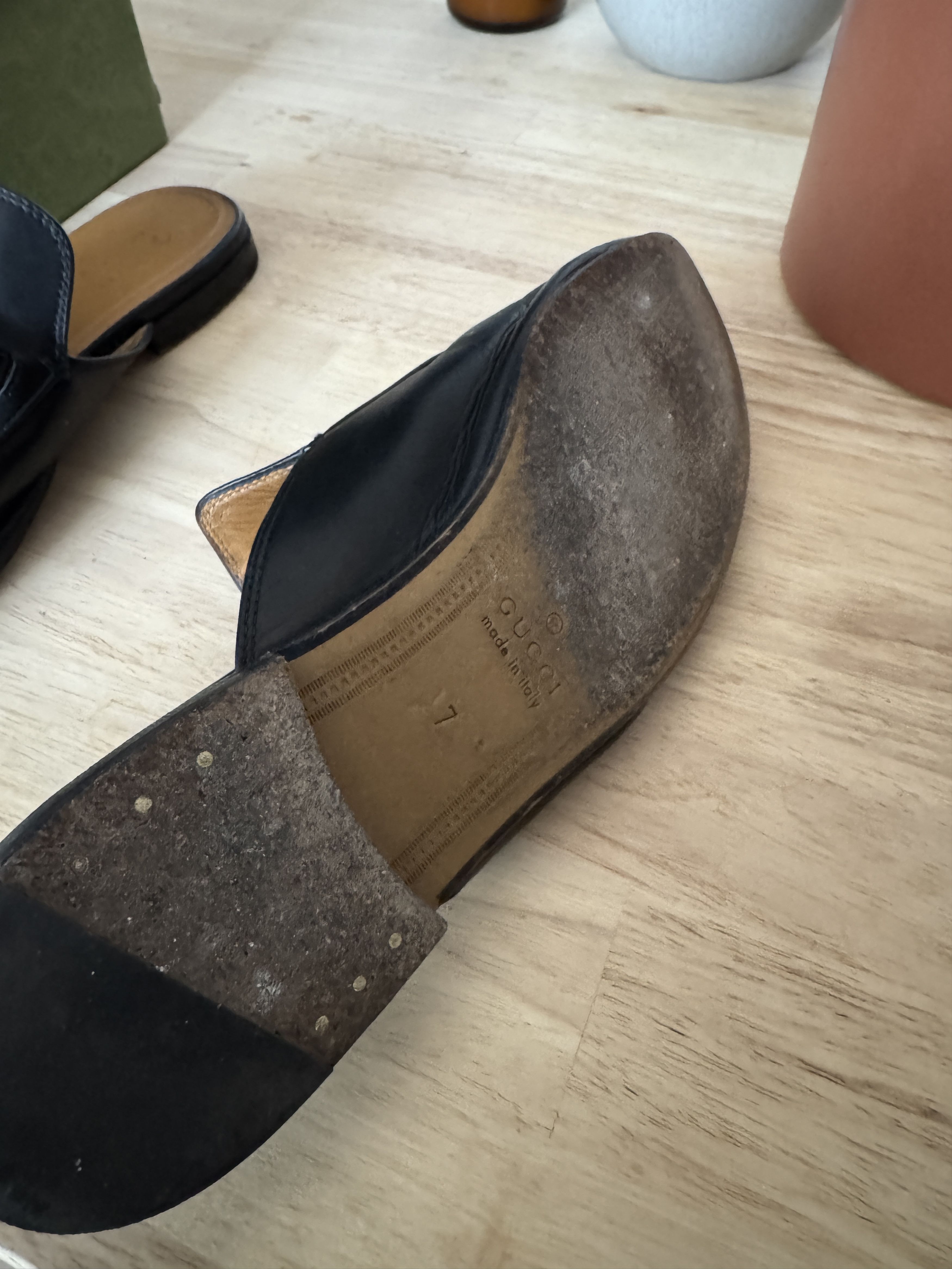 Gucci Gucci Horsebit Leather Backless Loafers Size US 7 / EU 40 - 5 Thumbnail