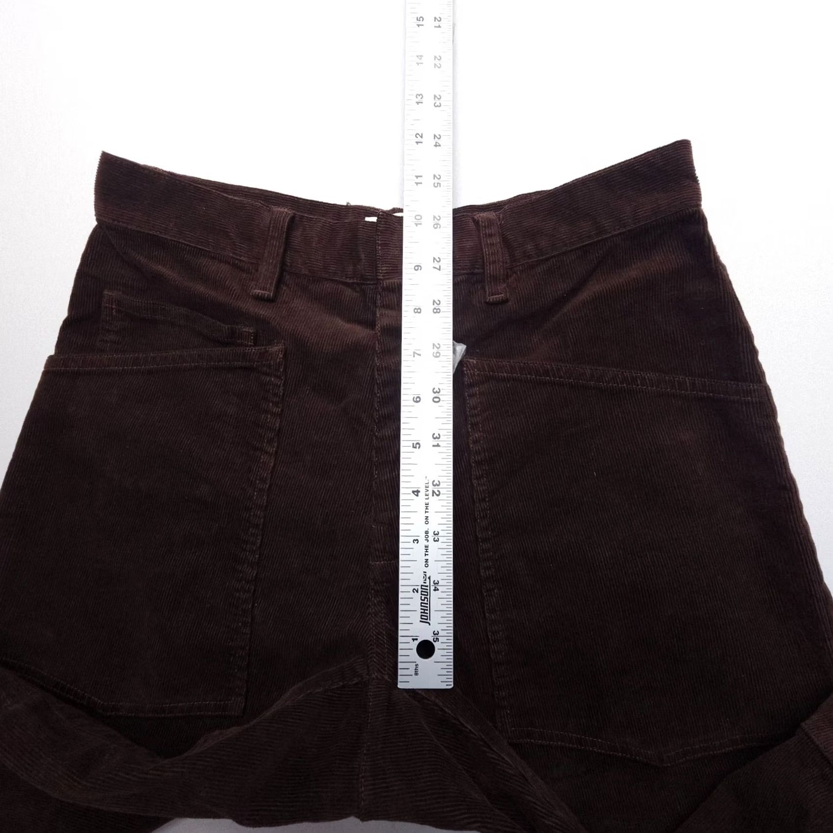 Nili Lotan Nili Lotan Shon Pants Womens 00 Espresso Corduroy High Rise Wide-Leg EUC Brown Cotton Blend Regular 26in Inseam Fashion Pants Womens Size 24" / US 00 / IT 34 - 7 Thumbnail