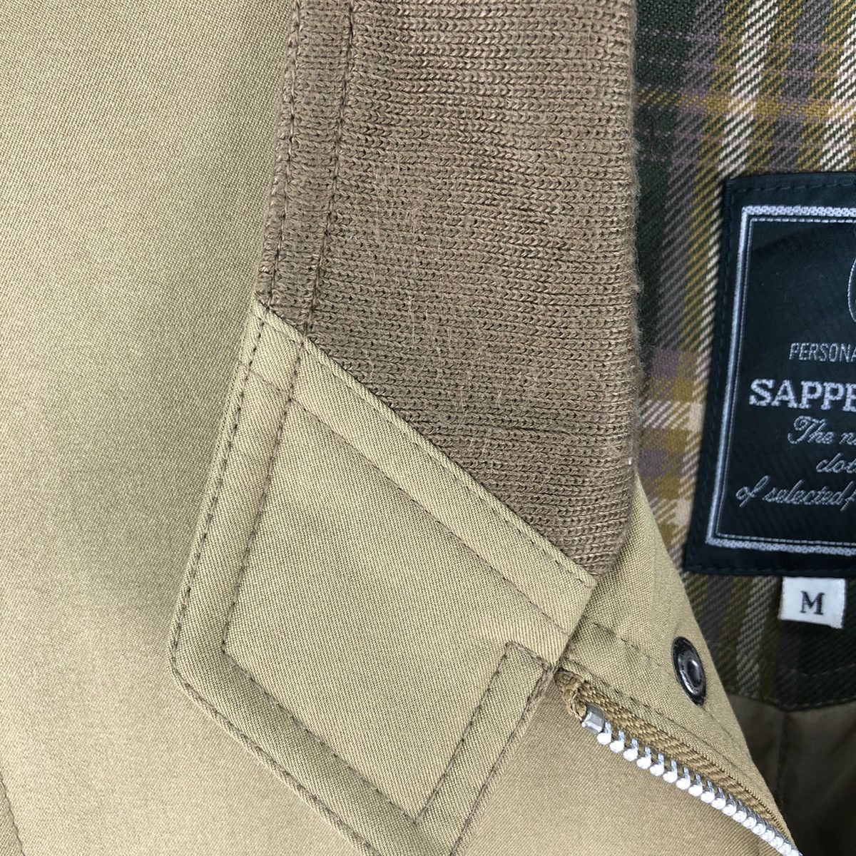 Japanese Brand Vintage 90's Casual Work Zipper Jacket Caramel by Sapperman Size US M / EU 48-50 / 2 - 11 Thumbnail