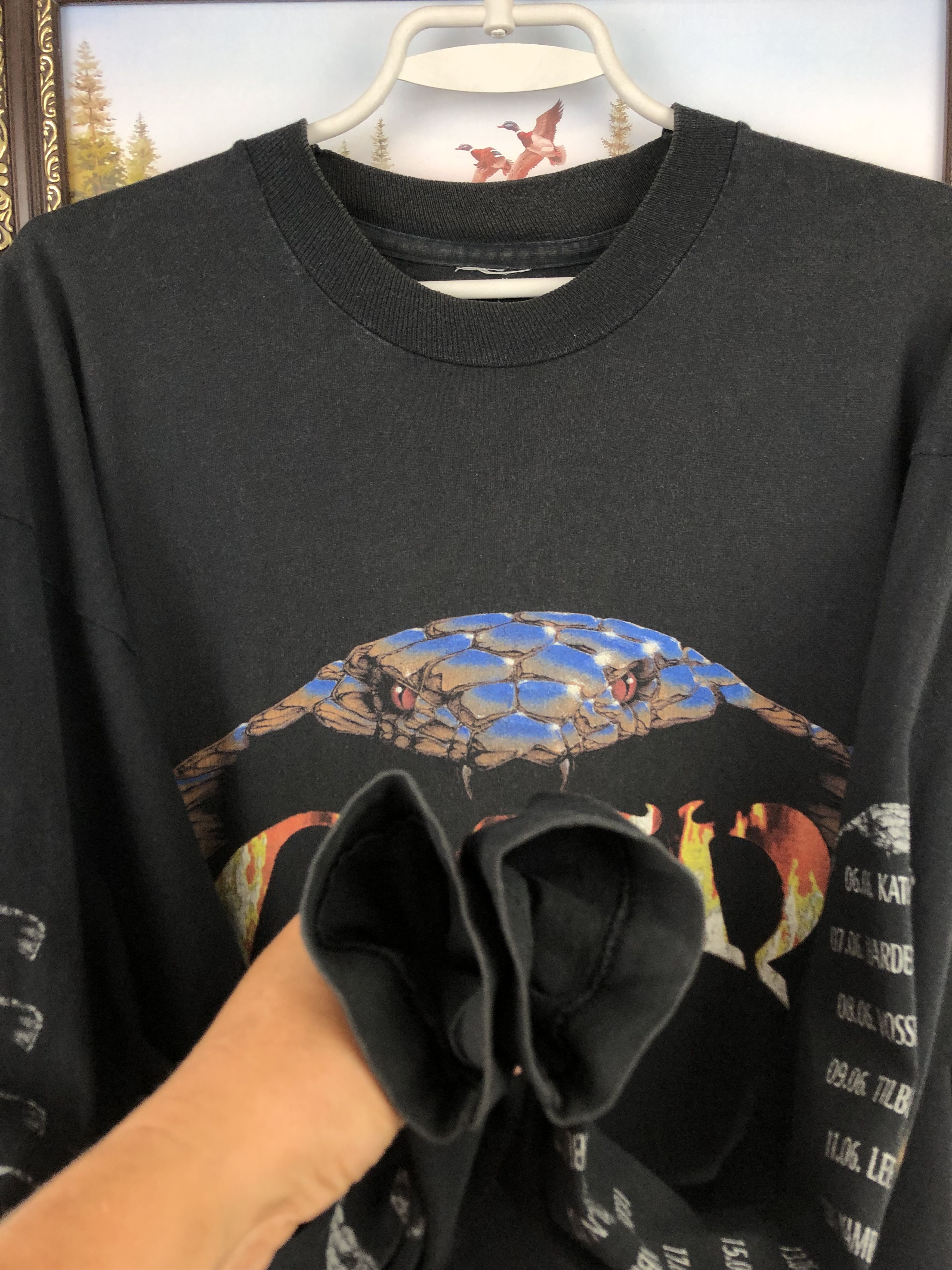 Band Tees Vintage 90's Omen Reopening the Gates Band Shirt Long Sleeve Size US XL / EU 56 / 4 - 9 Thumbnail