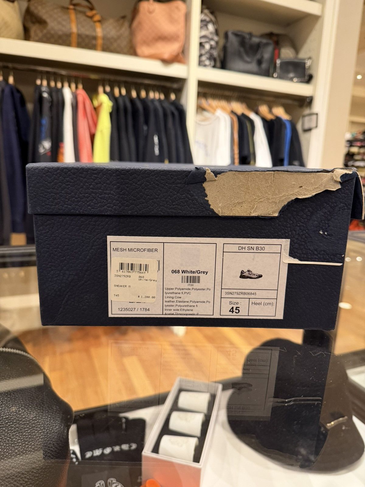 Dior Dior B30 Technical Mesh - Blue Grey Size US 12 / EU 45 - 8 Thumbnail