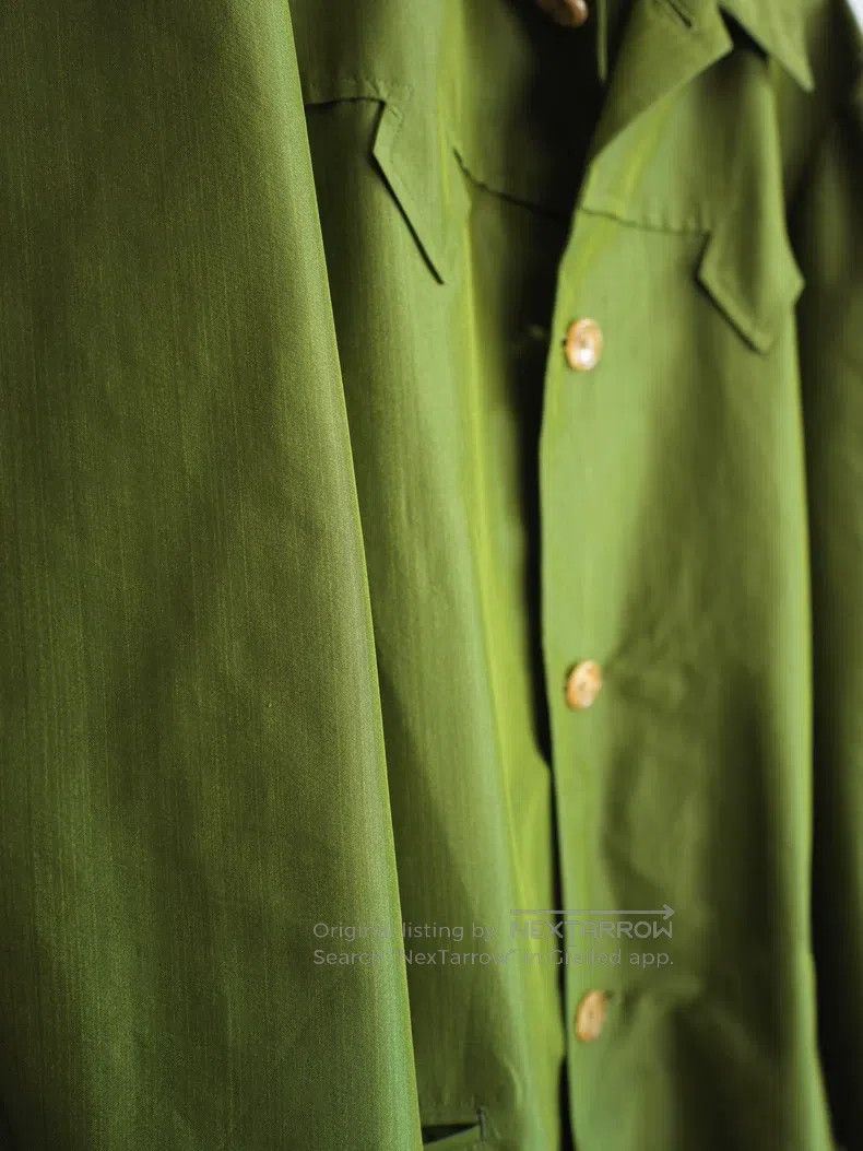 Yohji Yamamoto Yohji Yamamoto Olive Green Silk Jacket Size US M / EU 48-50 / 2 - 6 Thumbnail