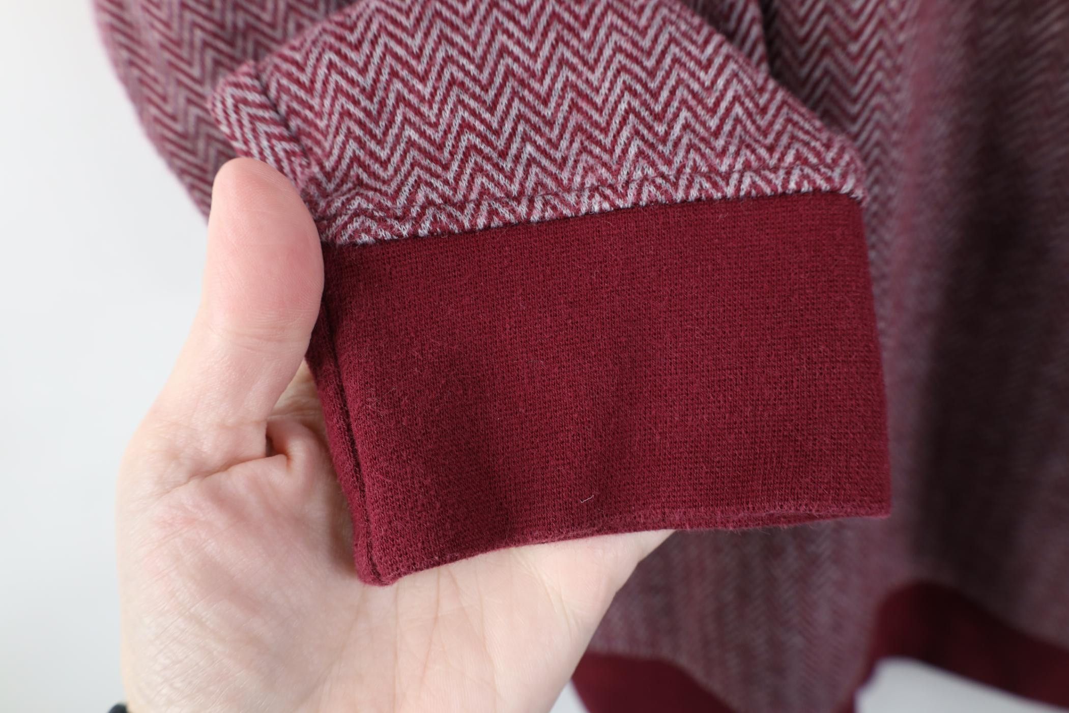 Vintage Vintage 90s Streetwear Herringbone Long Sleeve Pullover Polo Size US XL / EU 56 / 4 - 7 Thumbnail