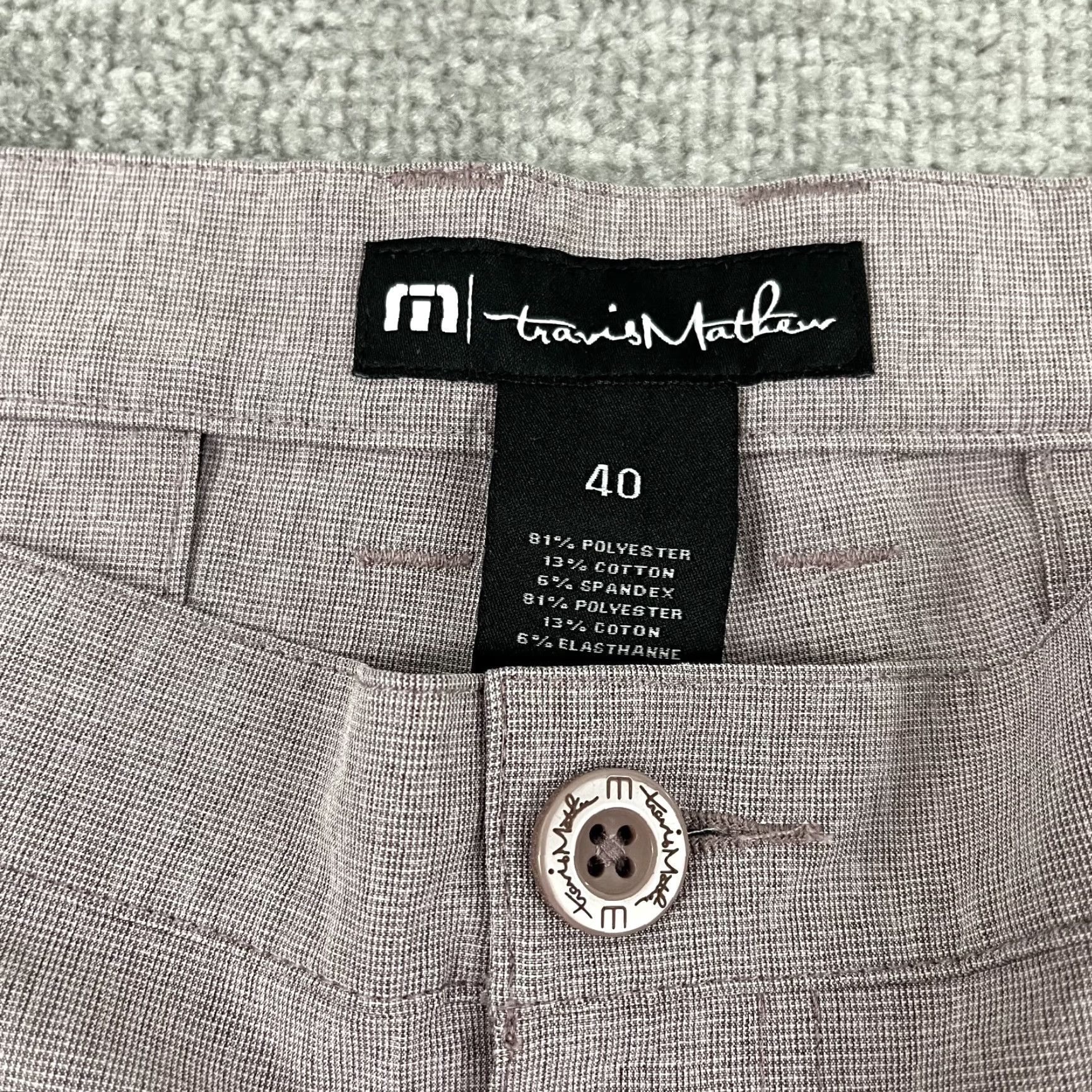 TravisMathew Travis Mathew Shorts Mens 40 10" Heather Purple Golf Performance Travel Casual Size US 40 / EU 56 - 2 Thumbnail