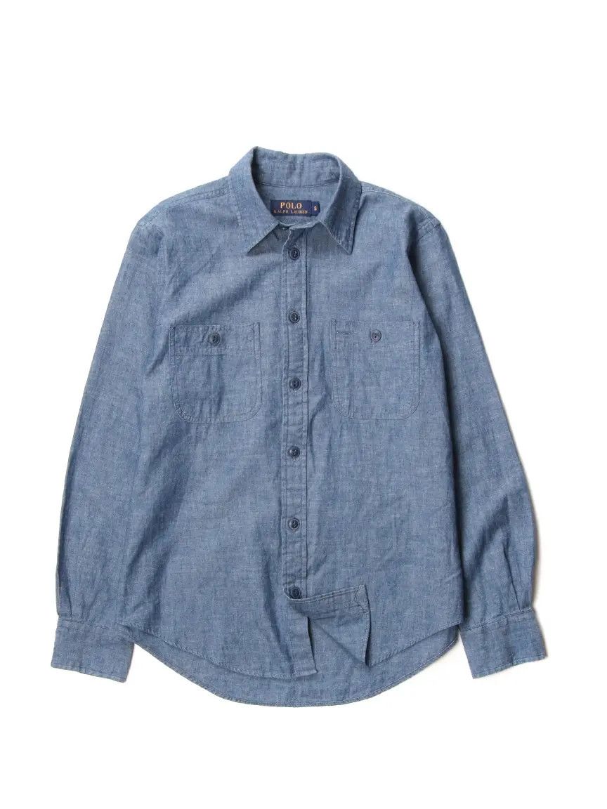 Polo Ralph Lauren Polo Ralph Lauren Blue Denim Relaxed Fit Shirt Size S / US 4 / IT 40 - 1 Thumbnail