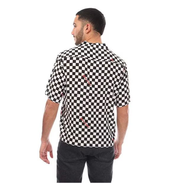 Palm Angels o1y0325 Logo Checked Shirt in Black/White Size US M / EU 48-50 / 2 - 3 Thumbnail