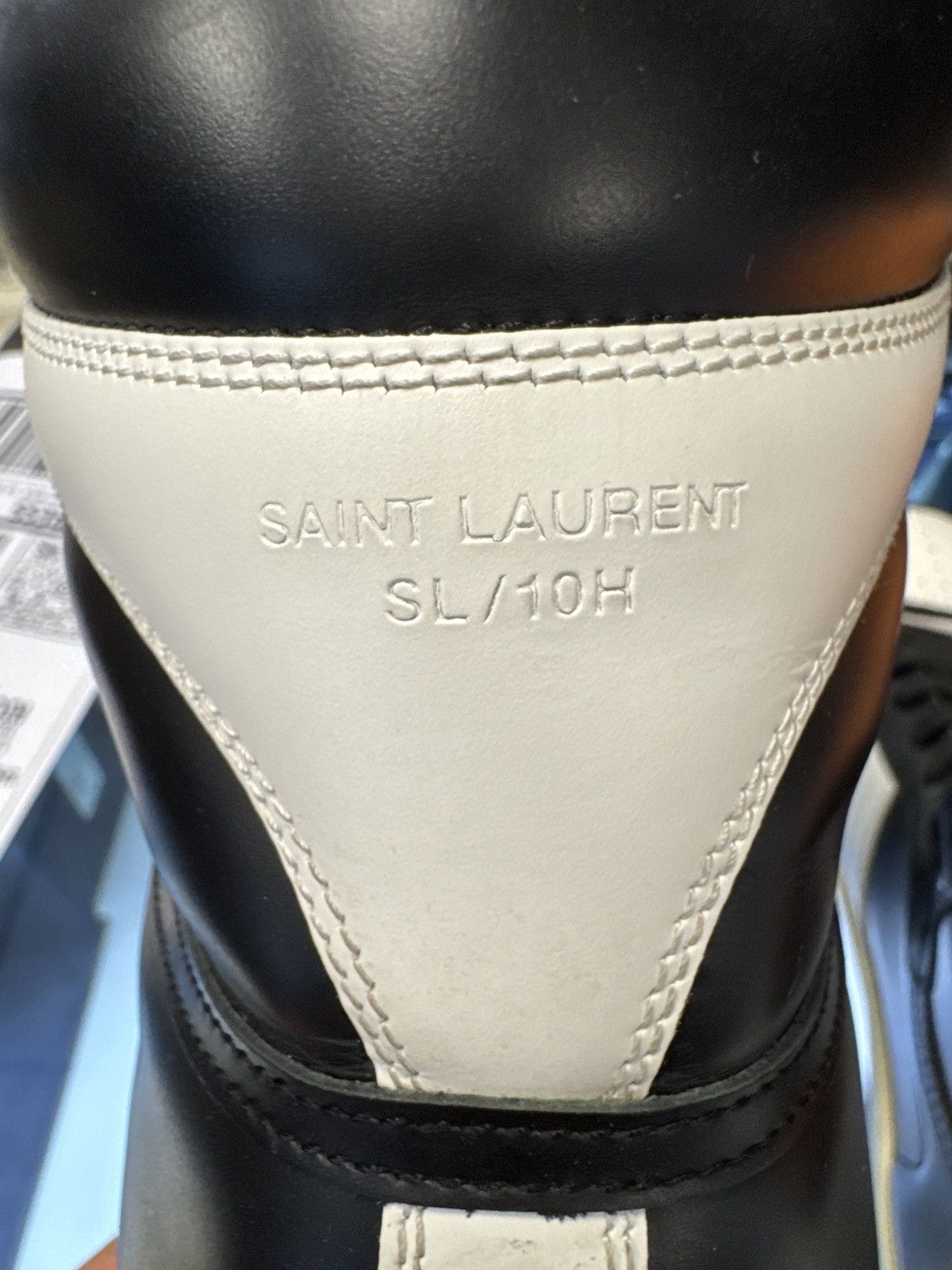Saint Laurent Paris SAINT LAURENT SL-10H WHITE BLACK Size US 12 / EU 45 - 7 Thumbnail