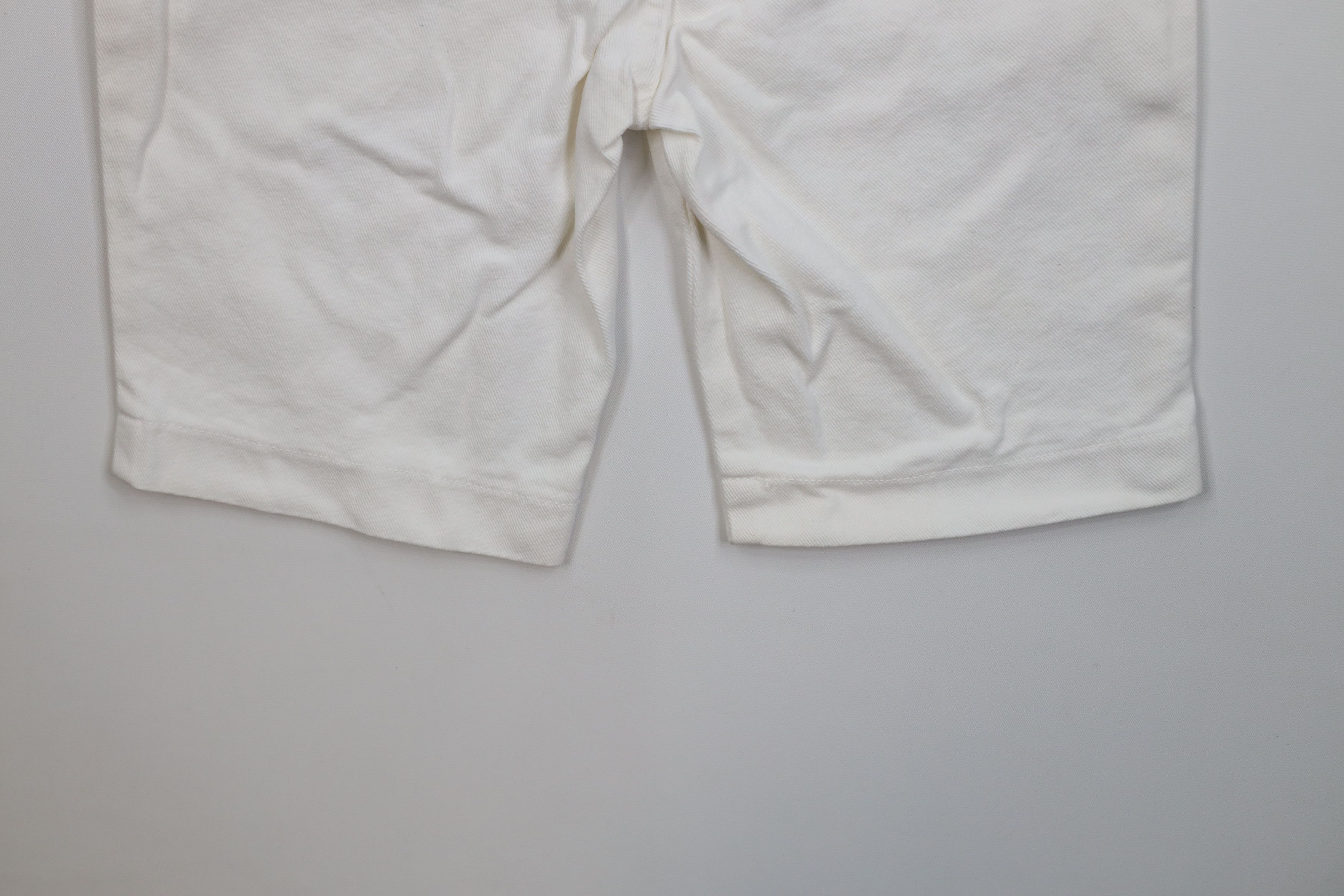 Vintage Vintage 90s Streetwear Denim Jean Shorts Jorts White Cotton Size 24" / US 00 / IT 34 - 12 Thumbnail