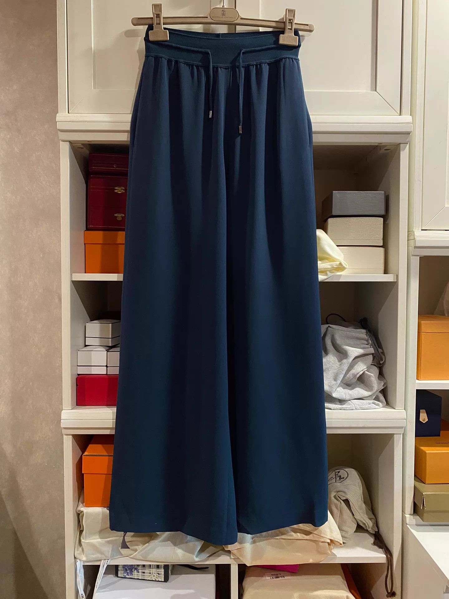 Loro Piana Loro Piana Classic Wide Leg Trousers Size 38 Size 26" / US 2 / IT 38 - 1 Thumbnail