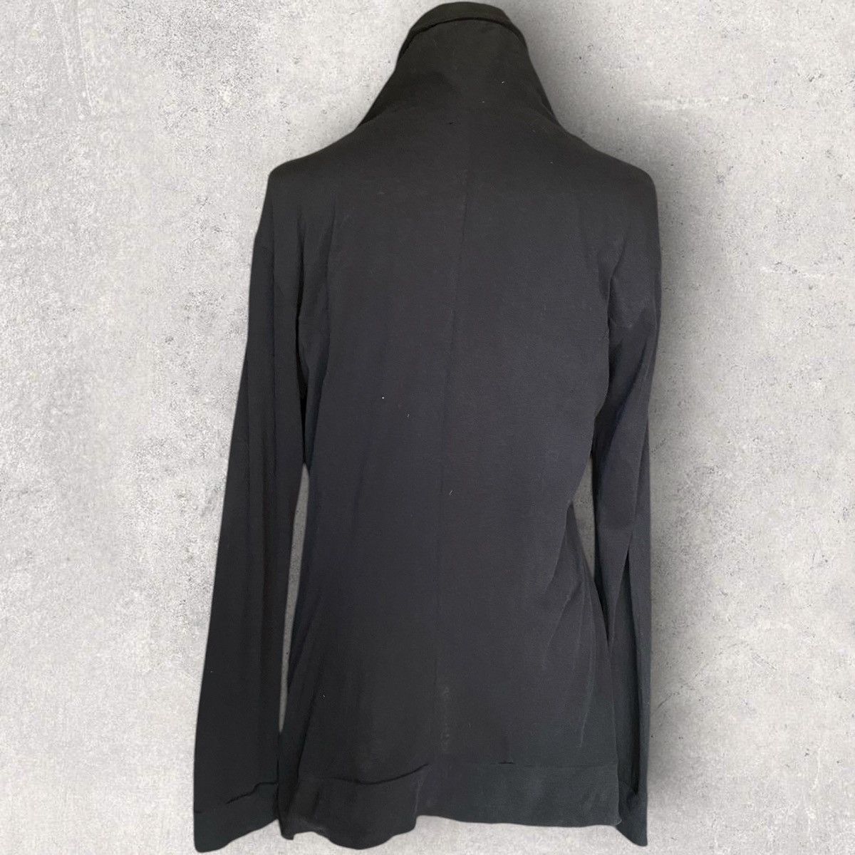 Ann Demeulemeester 2000’s Asymmetric Jersey Cotton Jacket Size S / US 4 / IT 40 - 5 Thumbnail