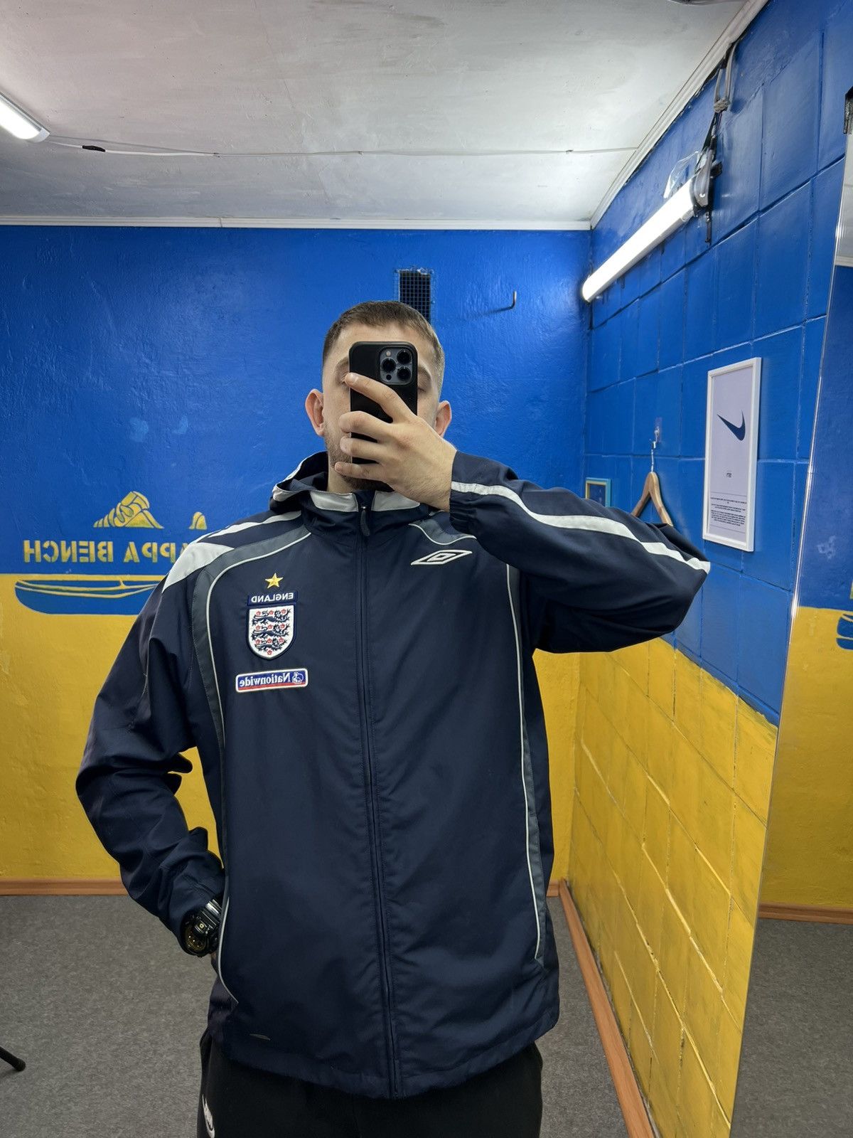 Umbro × Vintage OOs Vintage Umbro England Nylon Jacket Size US L / EU 52-54 / 3 - 5 Thumbnail