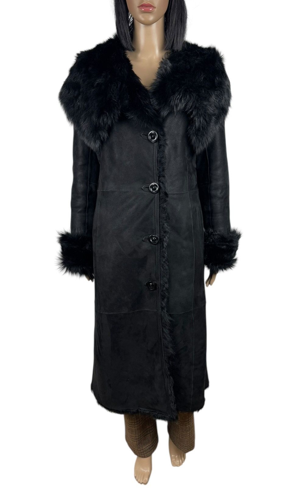 Other Zifo Genuine Leather Real Fur Coat Long Hooded size M Size M / US 6-8 / IT 42-44 - 9 Thumbnail