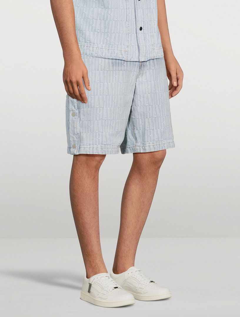 Amiri o1y0525 Denim Short in Light Blue Size US 32 / EU 48 - 3 Thumbnail