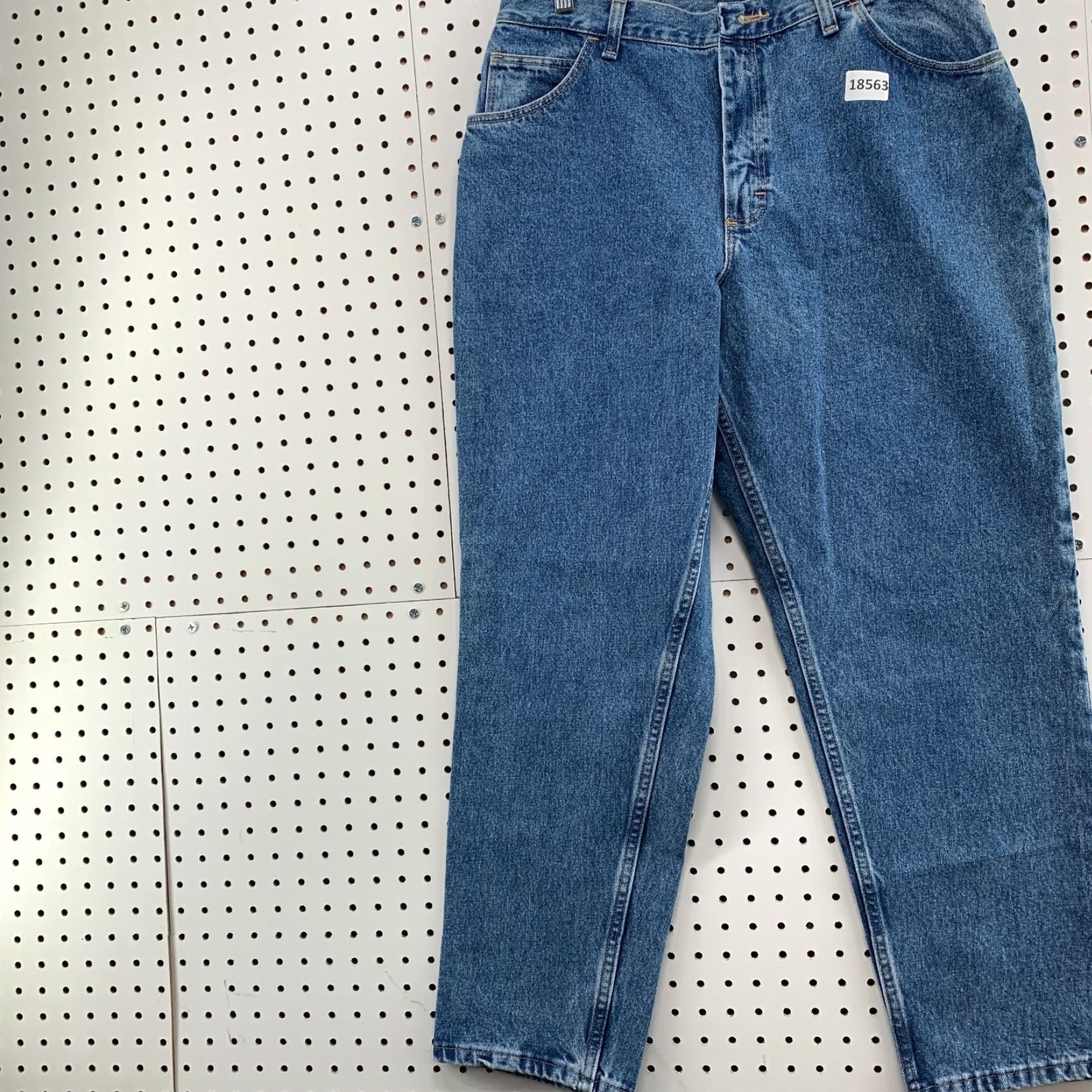 Vintage VINTAGE Gitano Women's High Waist Denim Tapered Mom Jeans 18P Petite 31X29.5 Blue 90s Womens Jeans Gitano Tapered Size 40" / US 18 - 3 Thumbnail