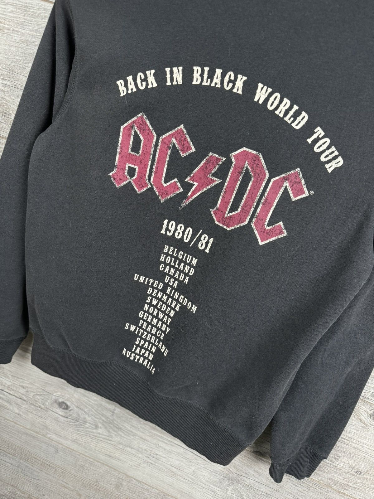 ACDC Extra Large Black Red Hoodie Size XS