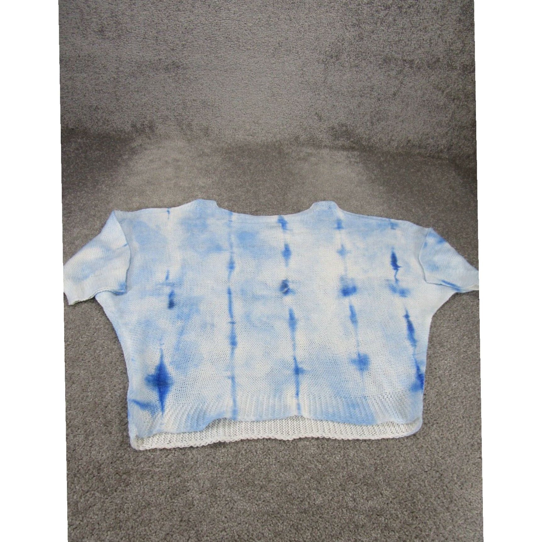 Vintage Luisa Ricci Womens Small Blue Knit Tee Shirt Size S / US 4 / IT 40 - 3 Thumbnail