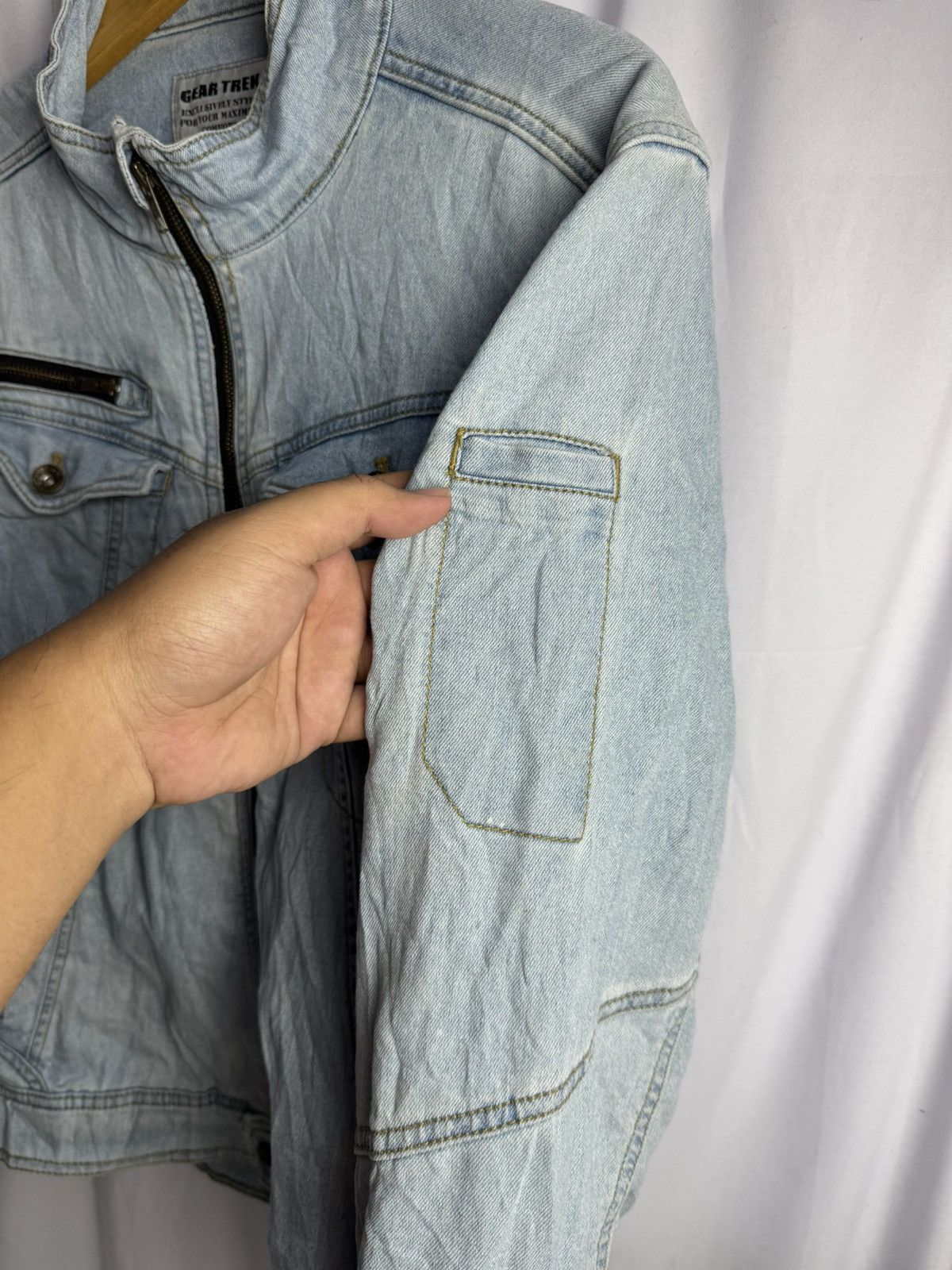 If Six Was Nine × Japanese Brand × Le Grande Bleu (L.G.B.) Japanese Gear Trex Soft Denim Jacket Size US L / EU 52-54 / 3 - 4 Thumbnail