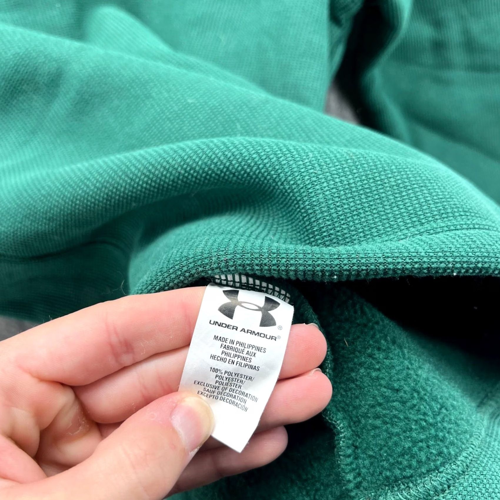 Under Armour Under Armour Sweater Men XL Green Fleece Lined High Neck Pullover Winter All Seasons Regular Size Type Regular Size US XL / EU 56 / 4 - 3 Thumbnail