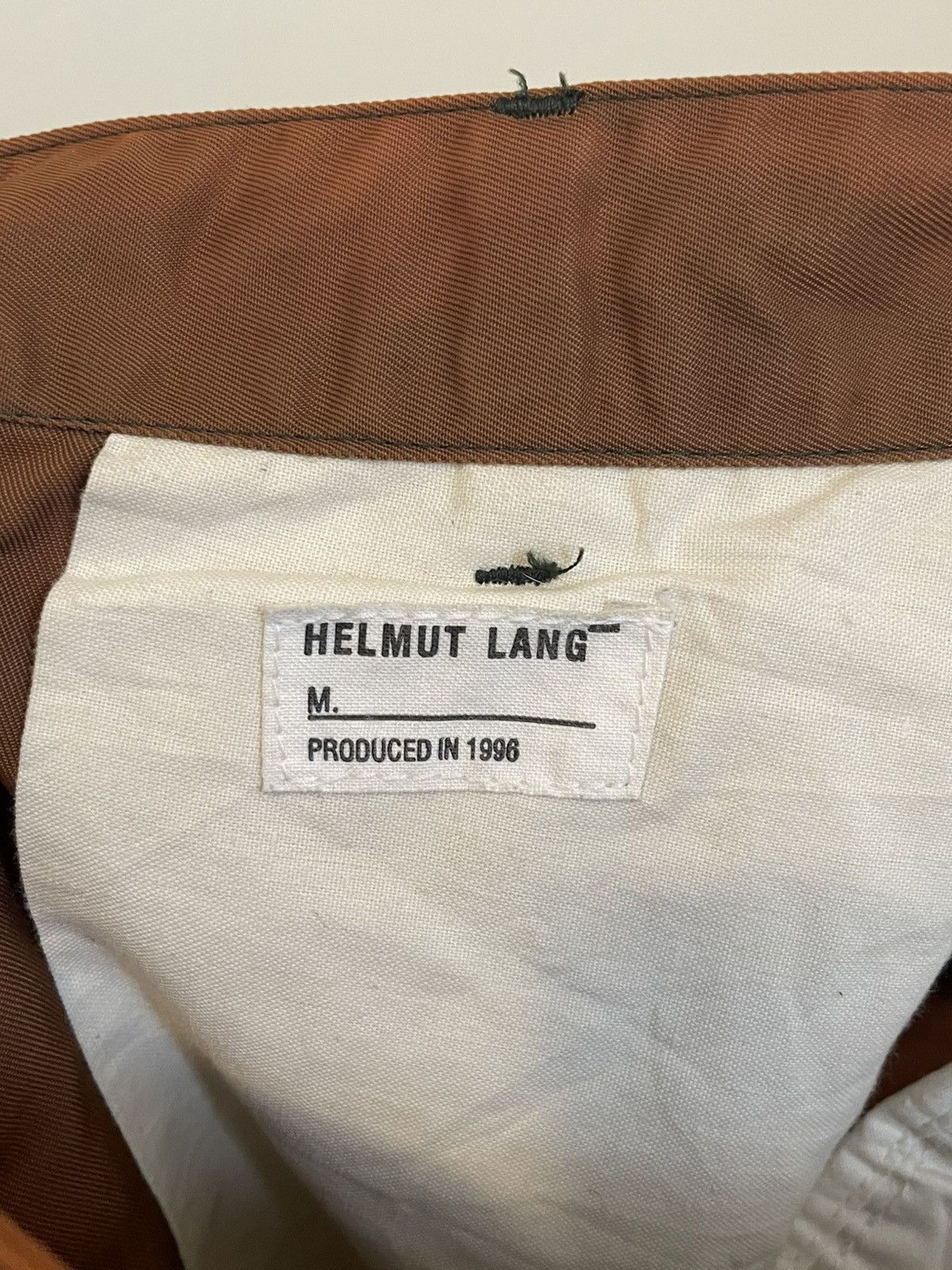 Helmut Lang 1996 Burnt Orange Nylon Stripe Trousers Size US 30 / EU 46 - 10 Thumbnail
