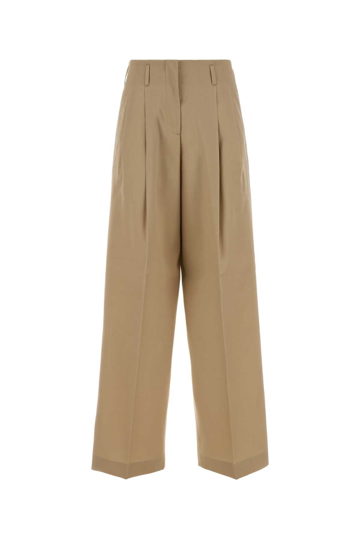 Golden Goose Beige Wool Wide-Leg Flavia Pant Size 27" / US 4 / IT 40 - 1 Thumbnail