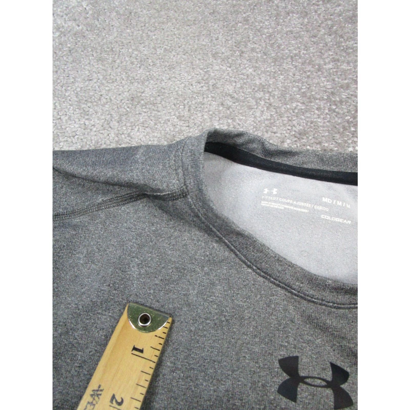 Under Armour Under Armour Shirt Mens Medium Gray ColdGear Running Pullover Size US M / EU 48-50 / 2 - 4 Thumbnail