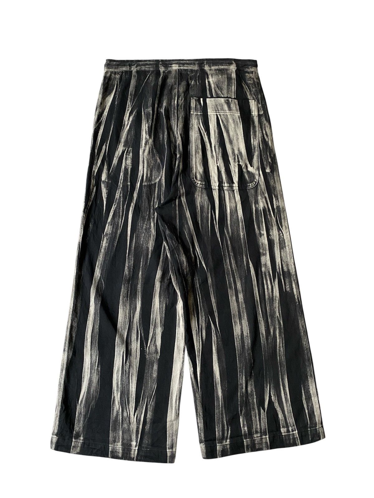 Yohji Yamamoto Y’s Yohji Yamamoto Bleached Drawstring Wide Leg Pant Size US 32 / EU 48 - 2 Thumbnail