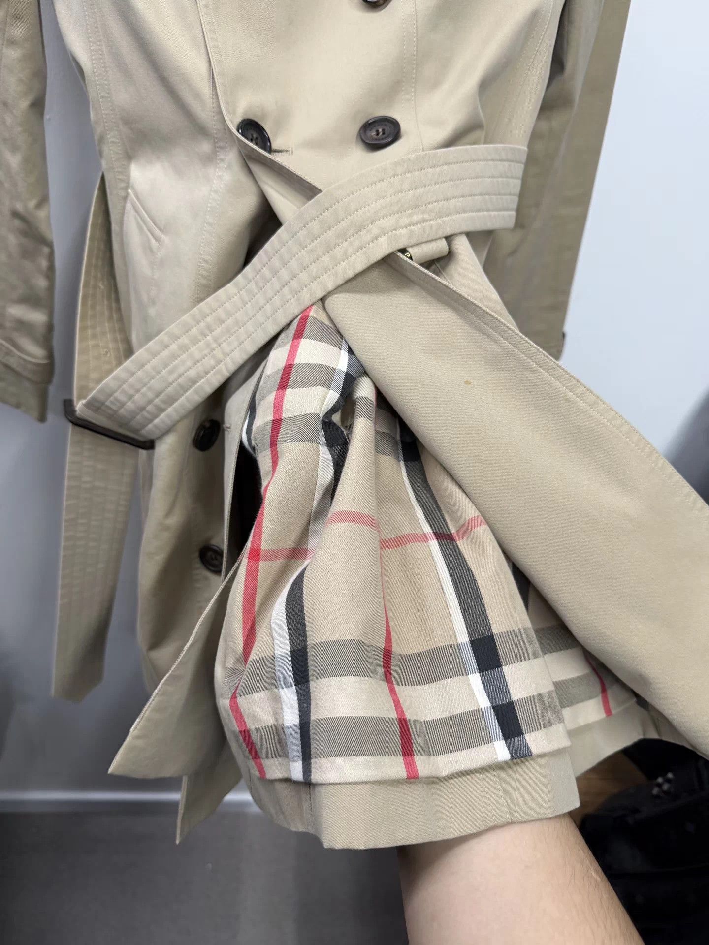 Burberry Burberry Khaki DB Kensington Women's UK6 Trench Size XS / US 0-2 / IT 36-38 - 7 Thumbnail