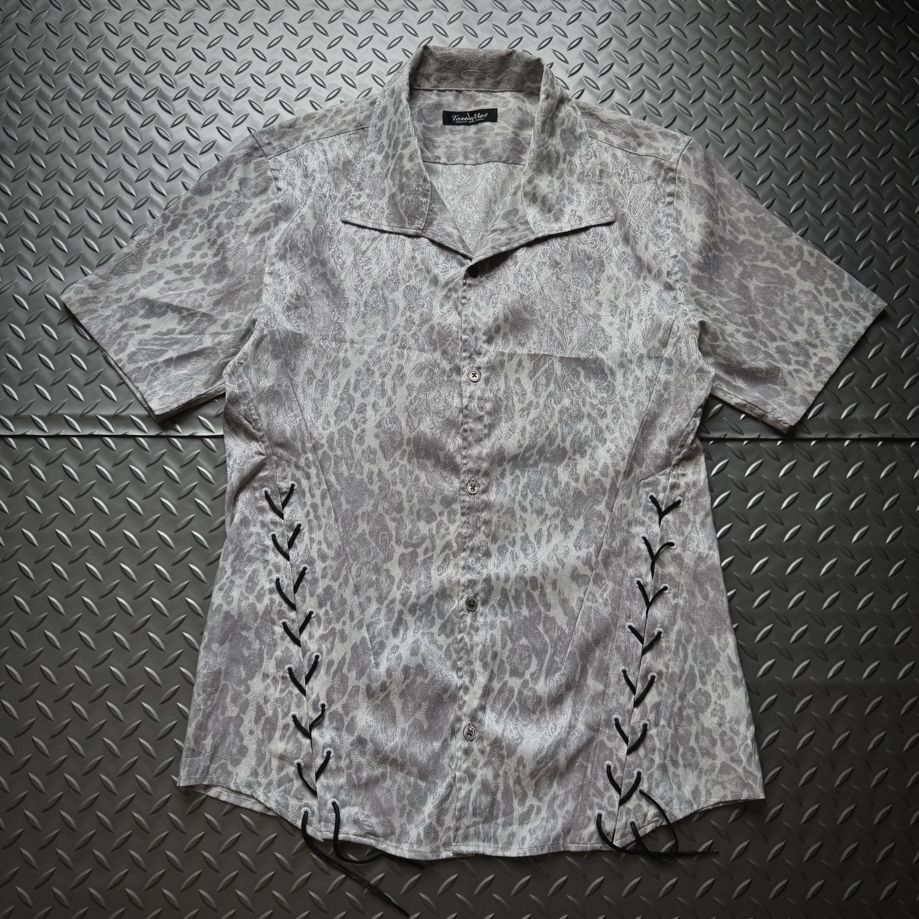 Tornado Mart Tornado Mart Lace-Up Pattern Shirt (Archive / Y2K) Size US L / EU 52-54 / 3 - 1 Thumbnail