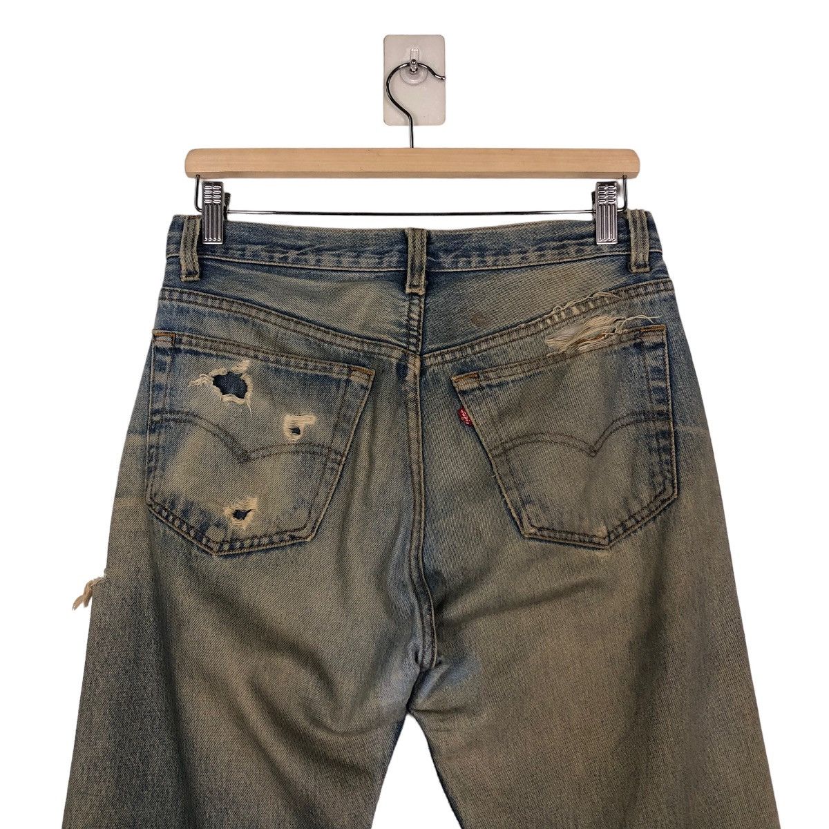Levi's 🔥VINTAGE LEVI’S 552 BUTTON USA DISTRESSED DESIGN RUSTY Size US 30 / EU 46 - 10 Thumbnail