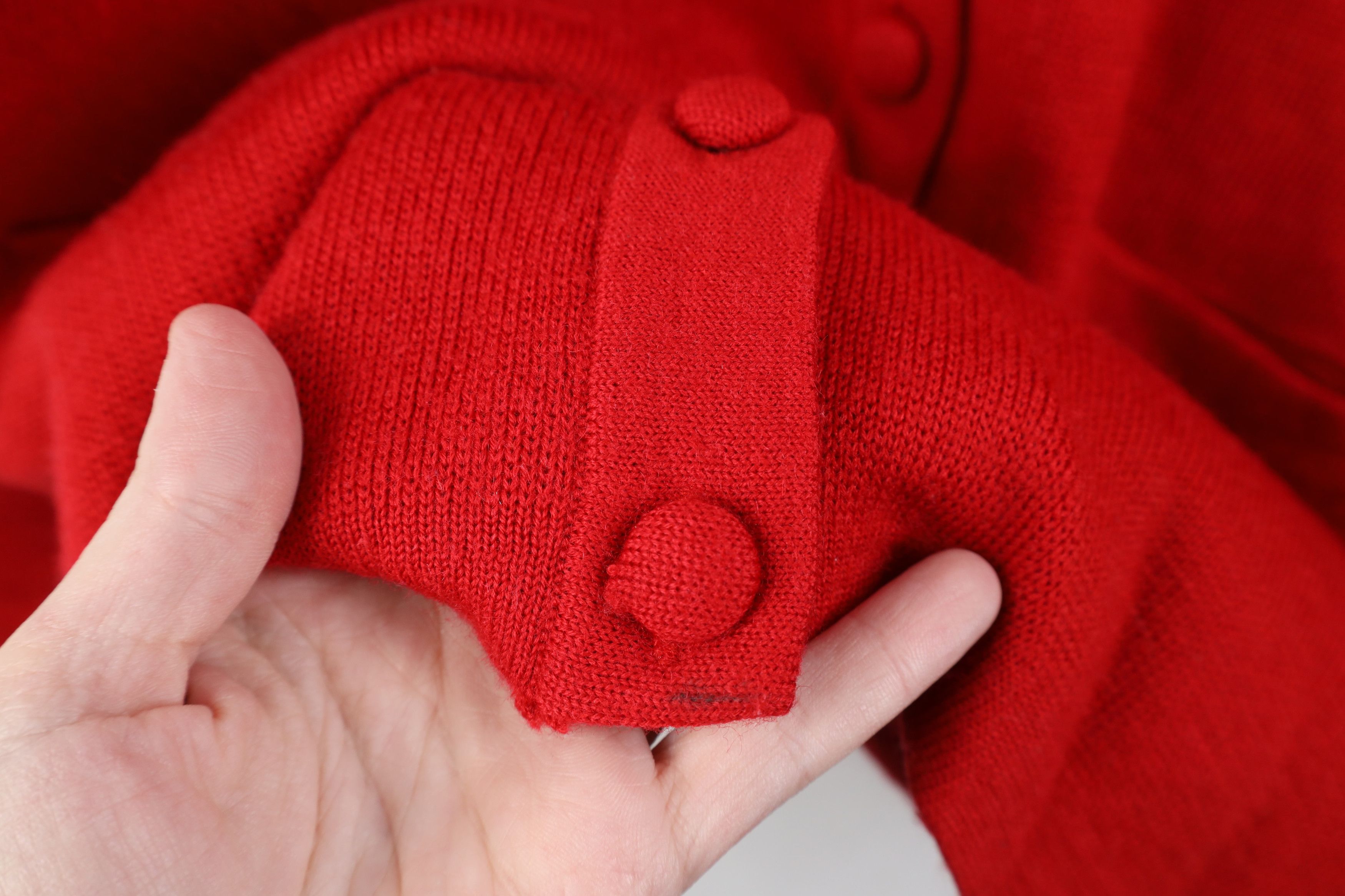 Vintage Vintage 90s Streetwear Wool Blend Knit Cardigan Sweater Red Size M / US 6-8 / IT 42-44 - 7 Thumbnail