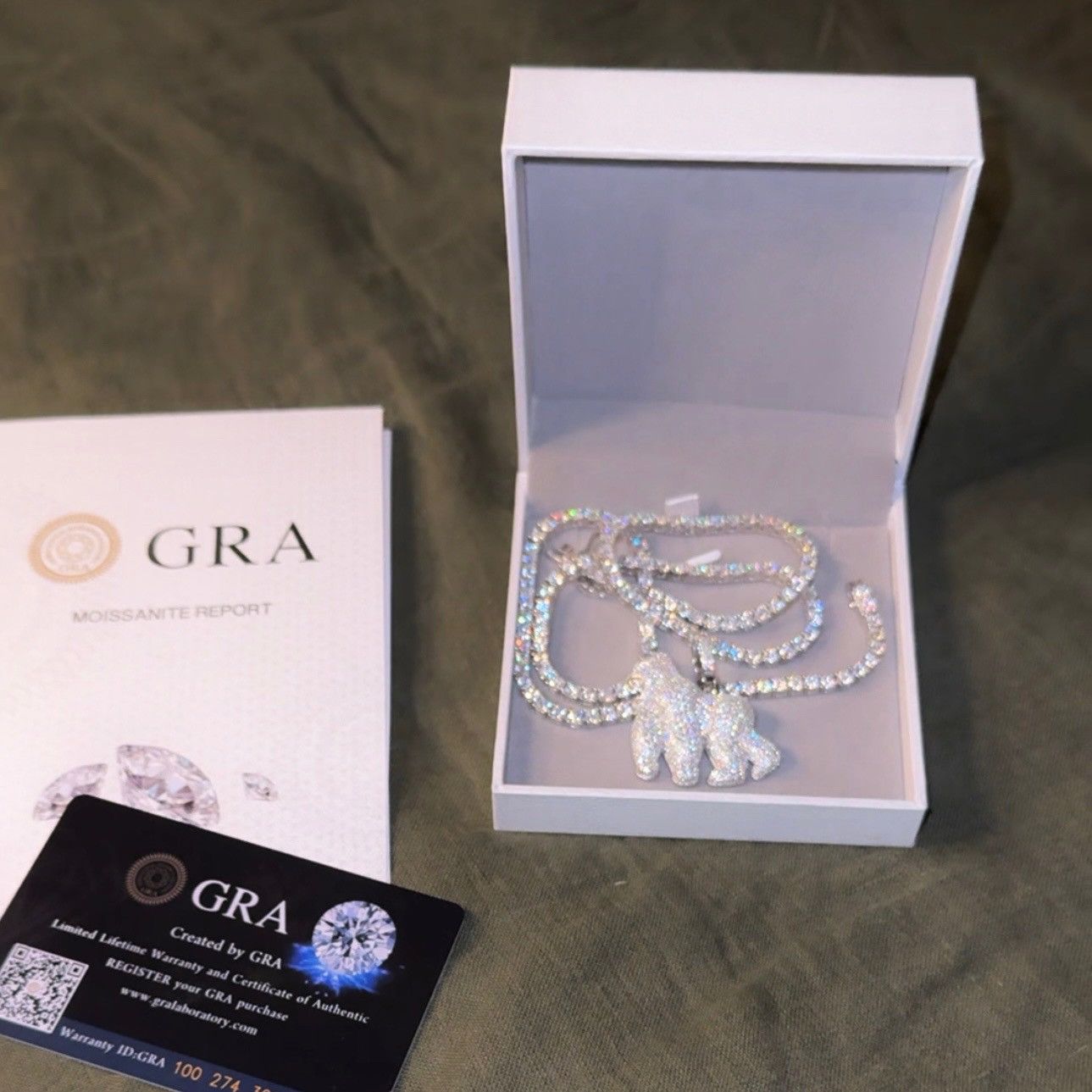 Other Iced out pendant & tennis chain Size ONE SIZE - 3 Thumbnail