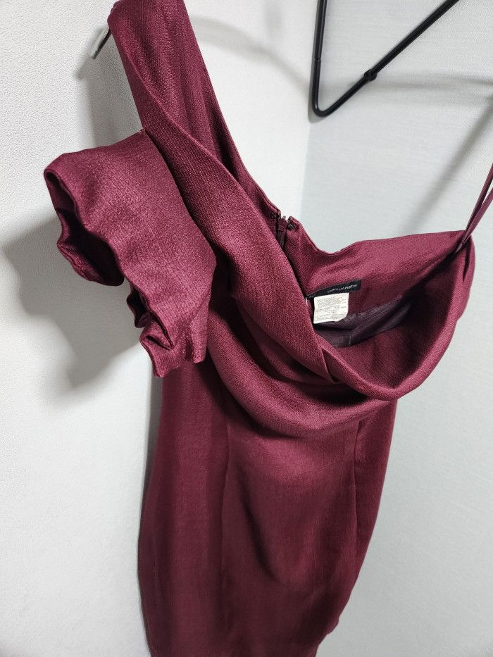 Dsquared2 Dsquared2 Silk One Shoulder Sheath Dress Size S / US 4 / IT 40 - 6 Thumbnail