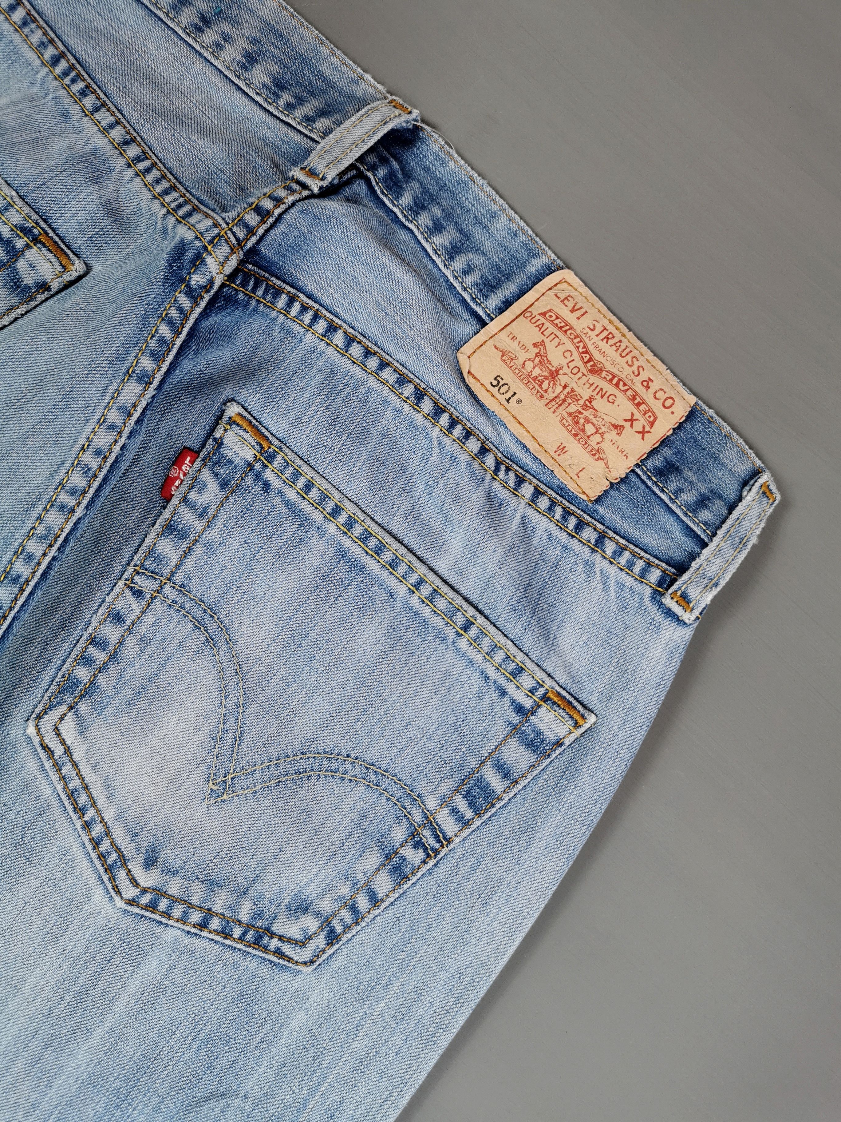 Kapital Thrashed Vintage Levis 501 Jeans Size US 31 - 6 Thumbnail