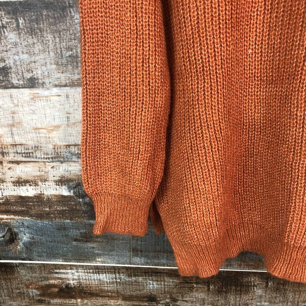 Homespun Knitwear × Japanese Brand Lepsim Orange vintage Knitwear #A2264 Size L / US 10 / IT 46 - 15 Thumbnail