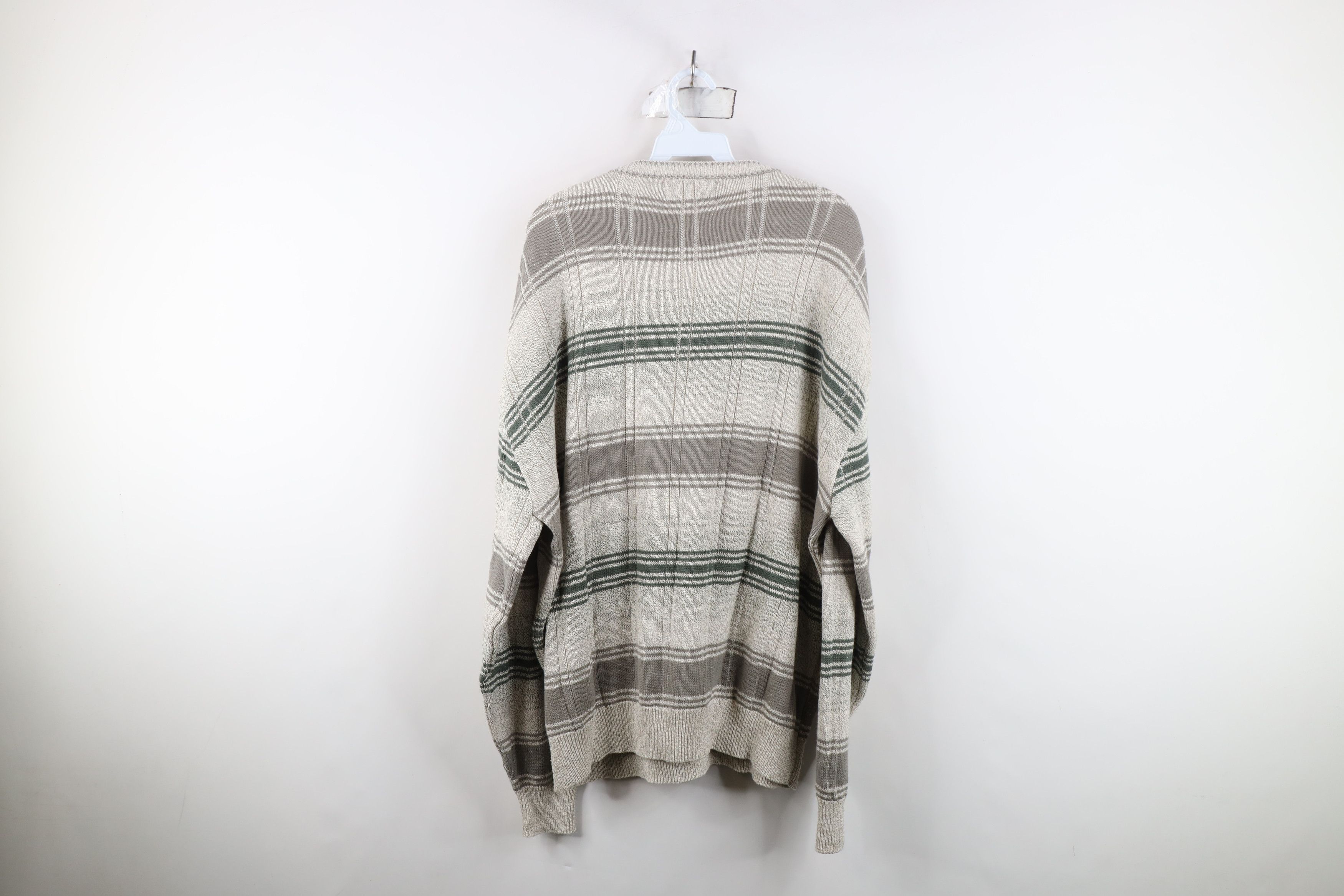 Vintage Vintage 90s Streetwear Ribbed Knit Crewneck Sweater USA Size US XL / EU 56 / 4 - 9 Thumbnail
